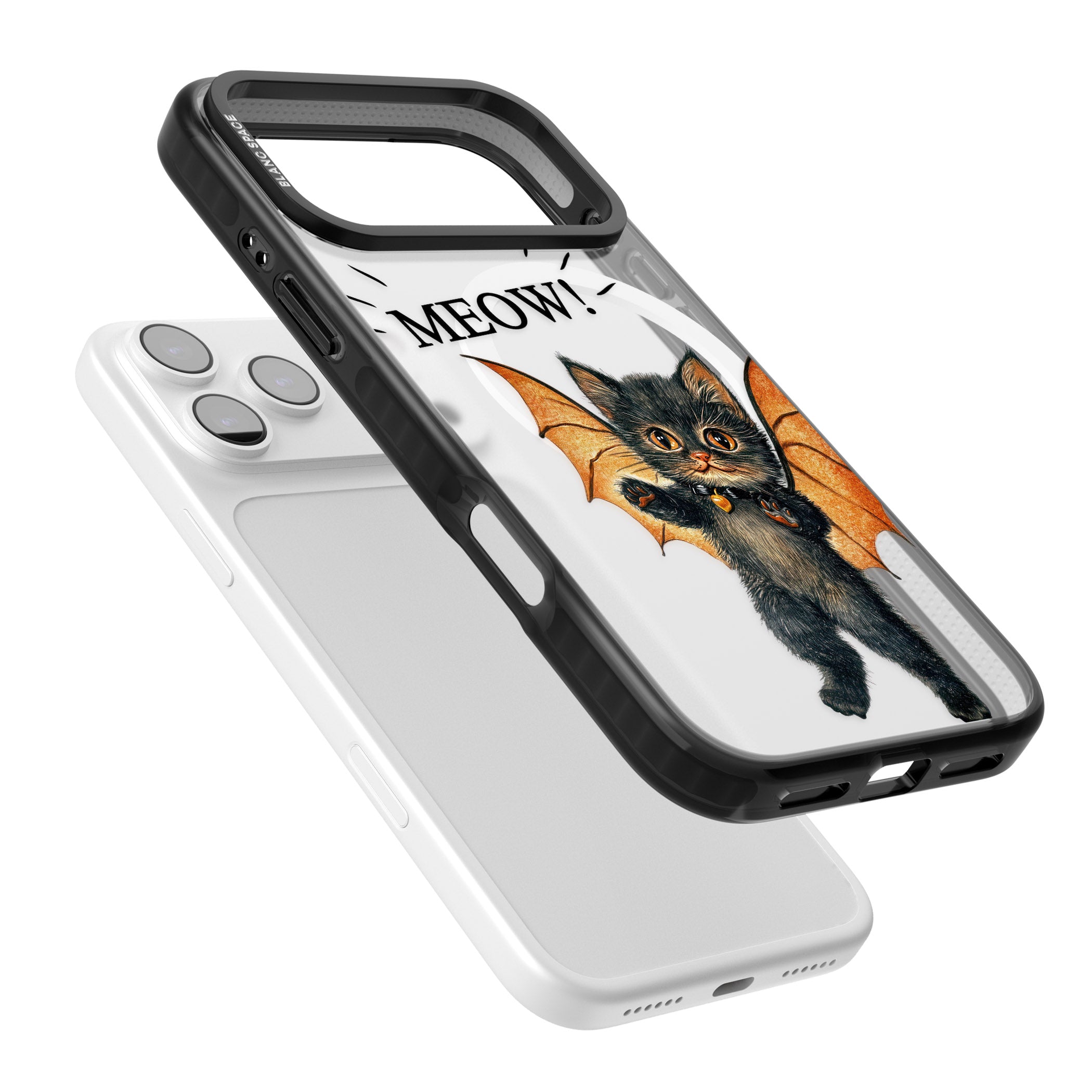 Meow iPhone 17 Pro Impact Pro Black Phone Case Colours