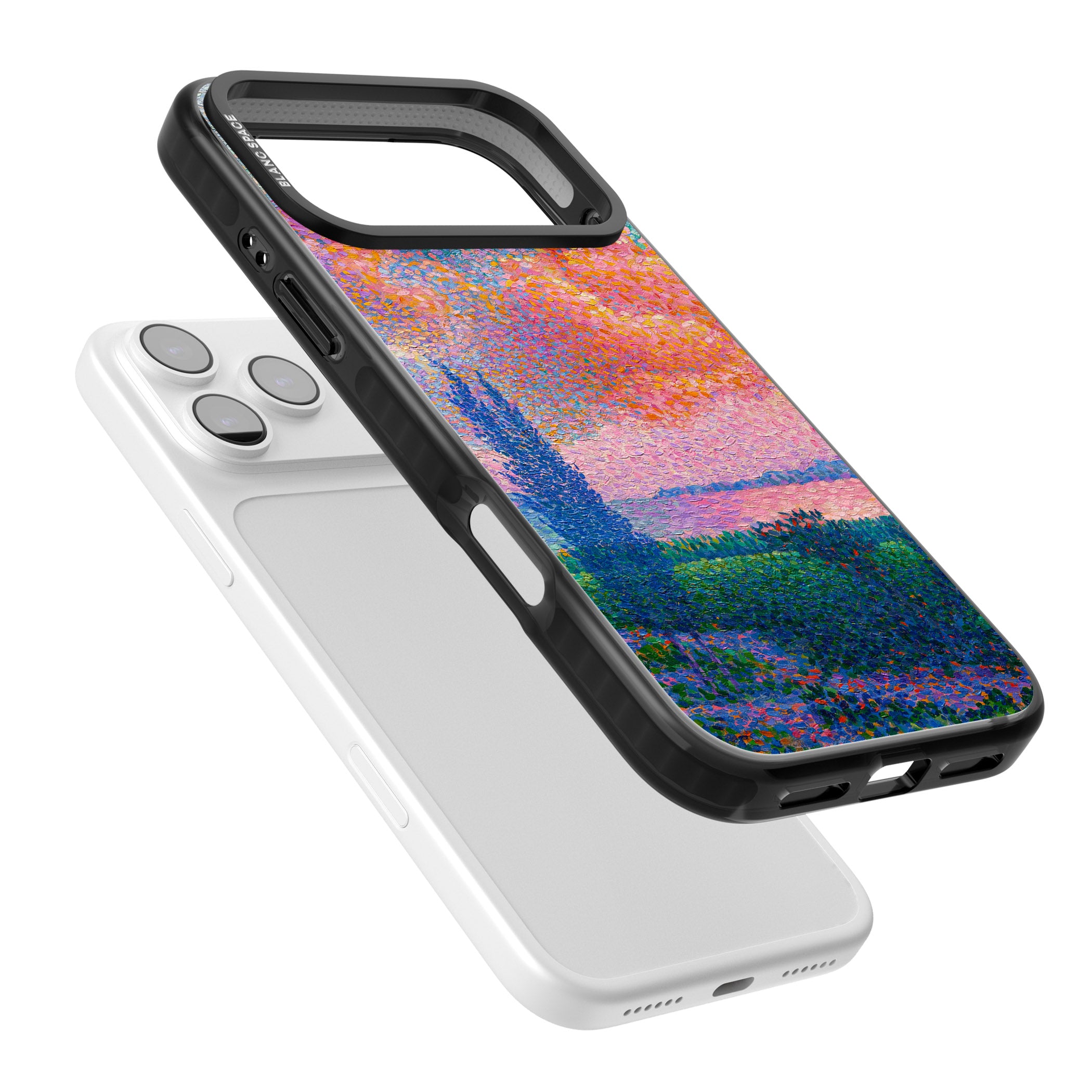 The Pink Cloud iPhone 17 Pro Impact Pro Black Phone Case Colours