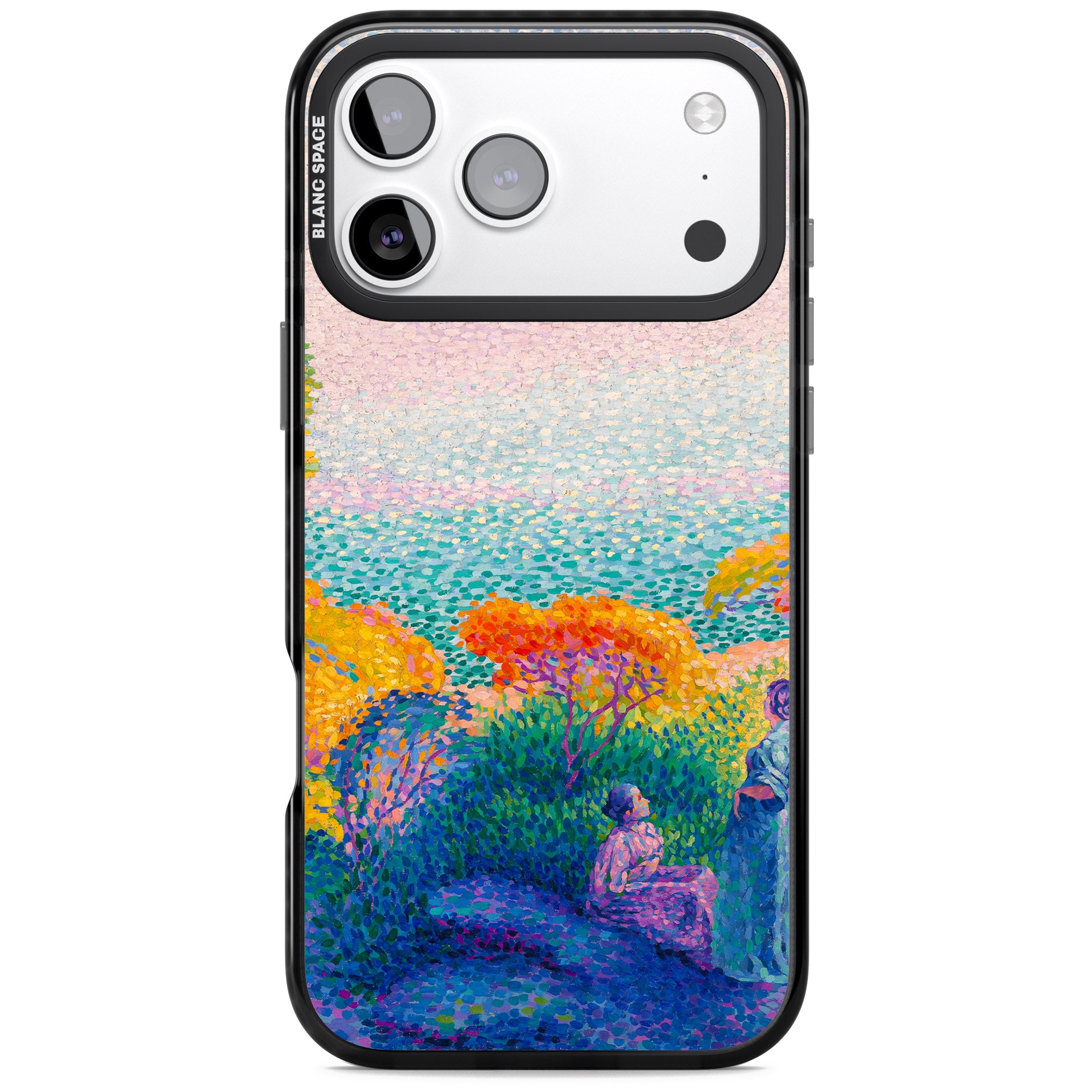 Two Women by the Shore iPhone 17 Pro Impact Pro Black Phone Case