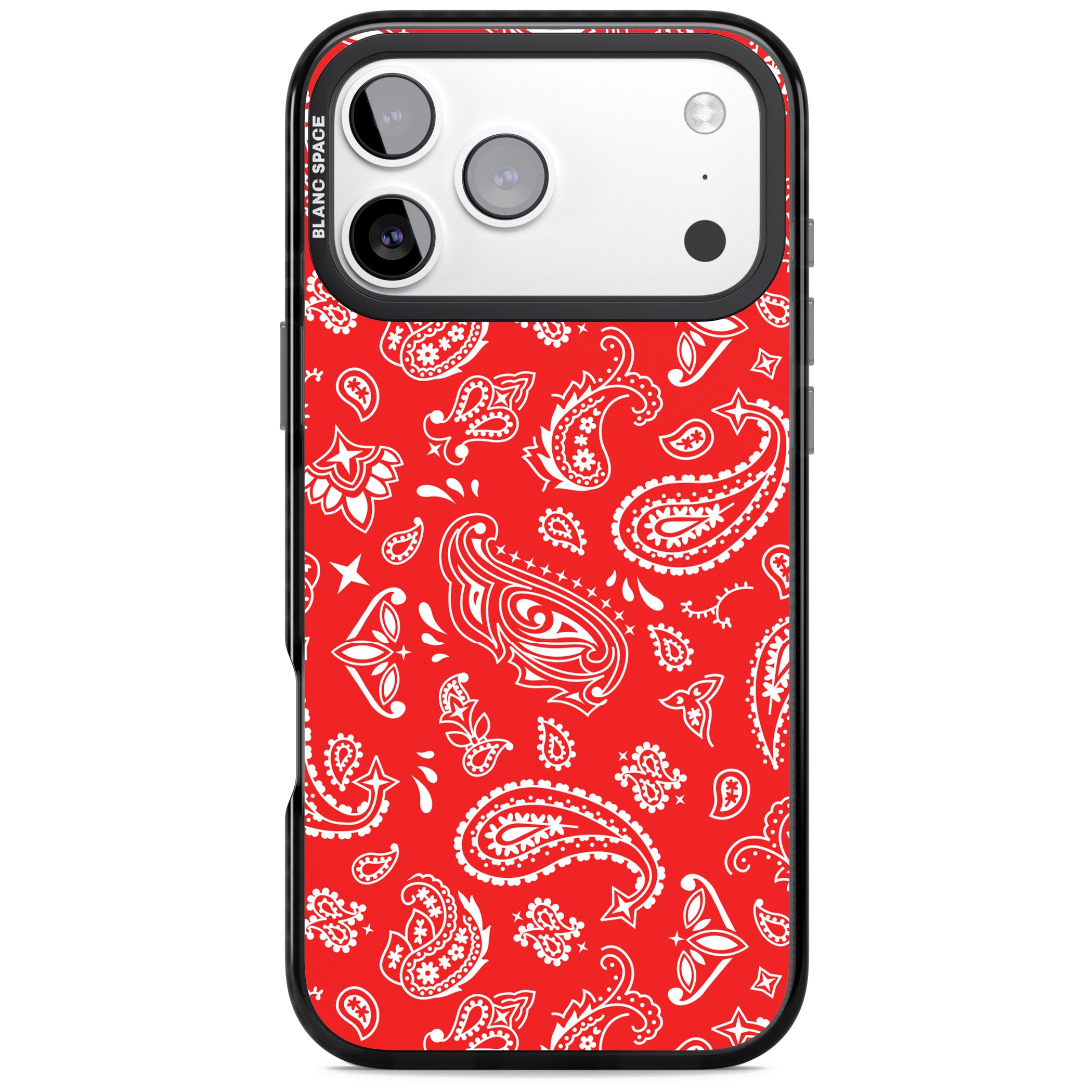 Red Bandana iPhone 17 Pro Impact Pro Black Phone Case