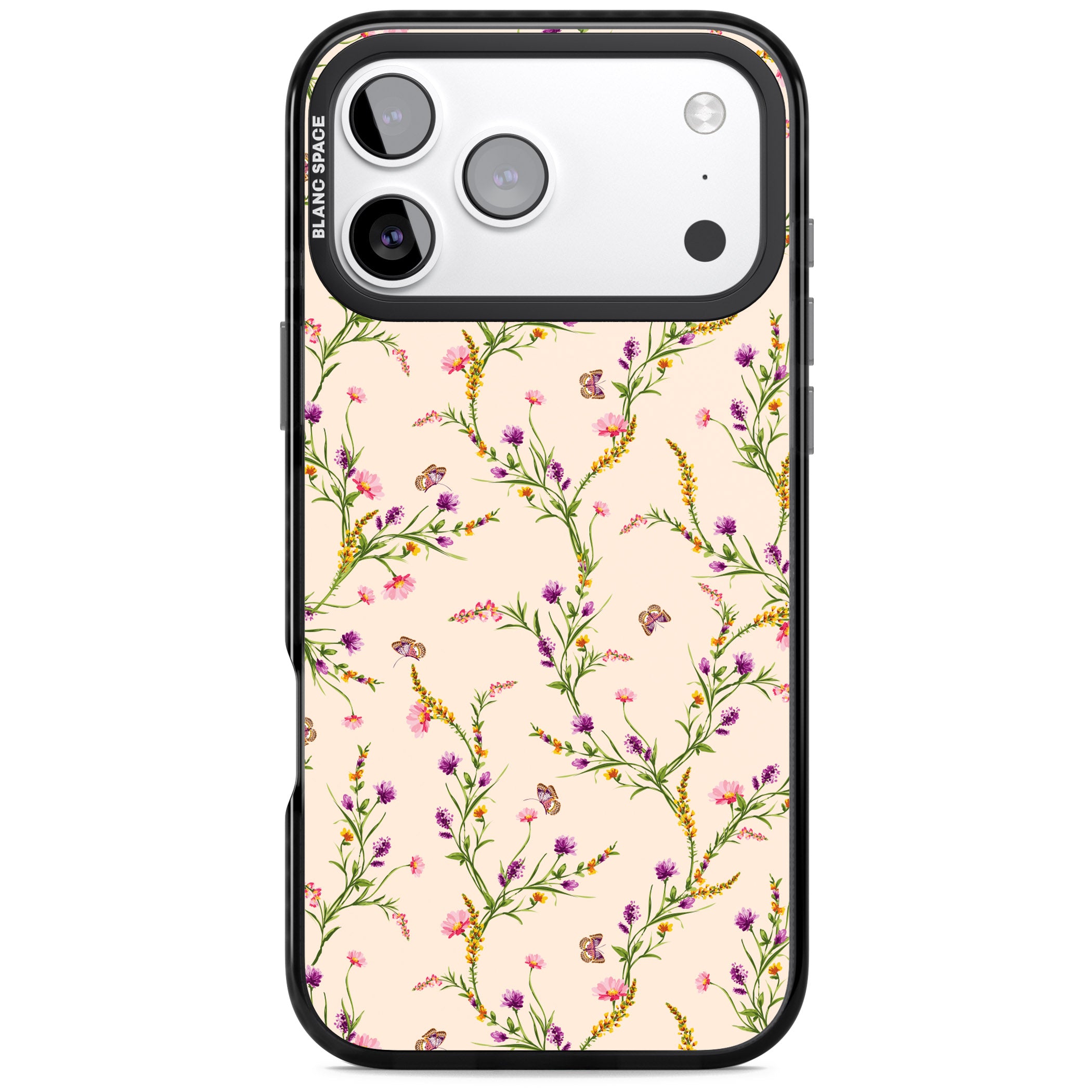 Meadow Wildflowers iPhone 17 Pro Impact Pro Black Phone Case