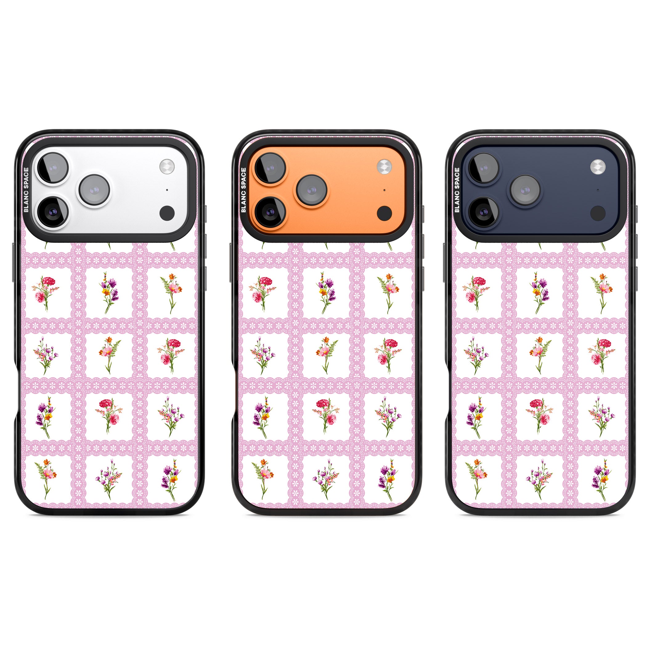 Wildflower Windows iPhone 17 Pro Impact Pro Black Phone Case APT Impact Protection