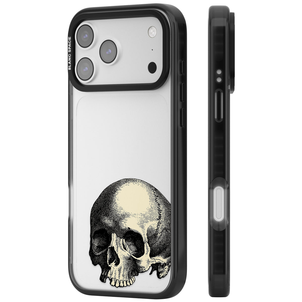 Memento Mori iPhone 17 Pro Max Impact Black Phone Case side