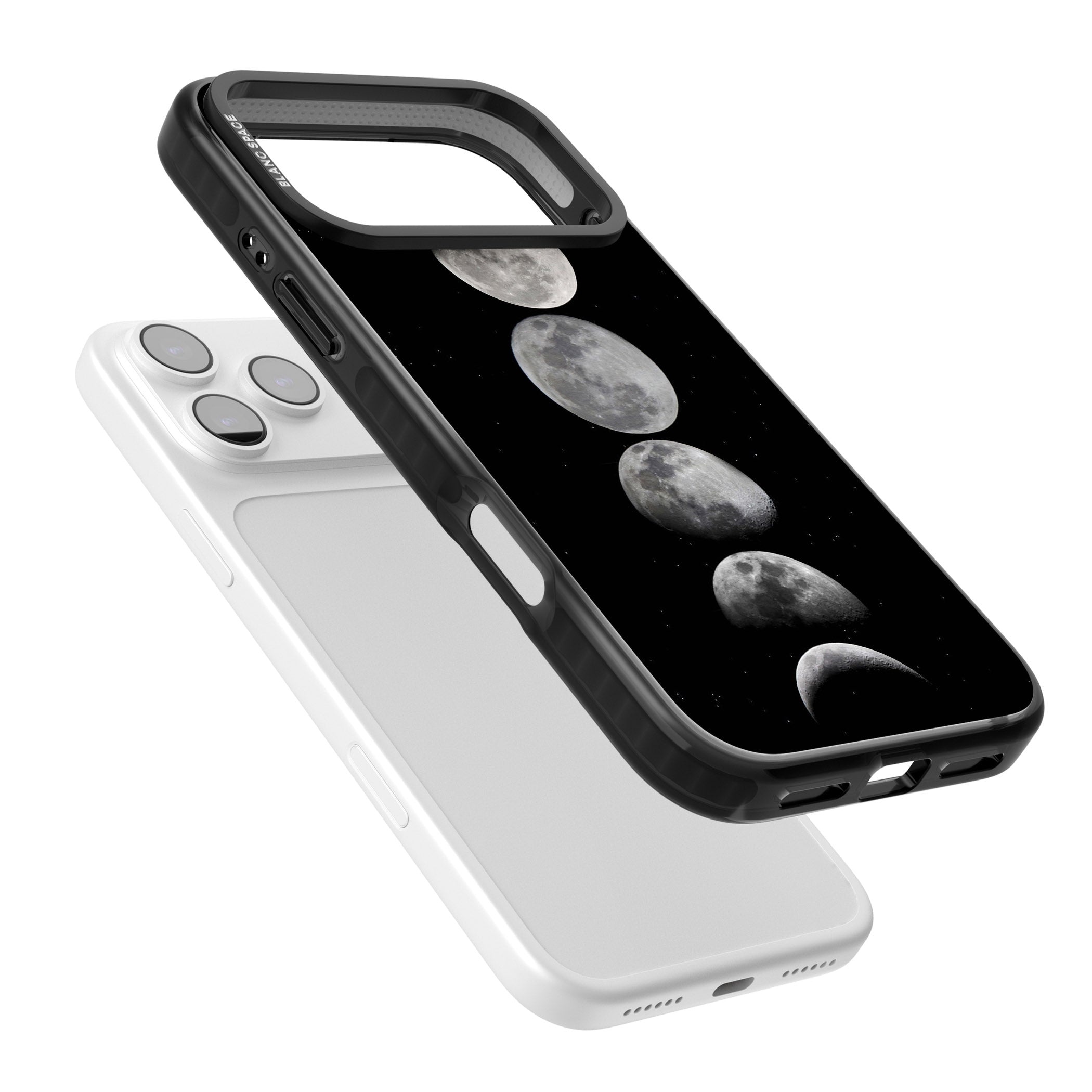 Phases Of The Moon iPhone 17 Pro Impact Black Phone Case Colours