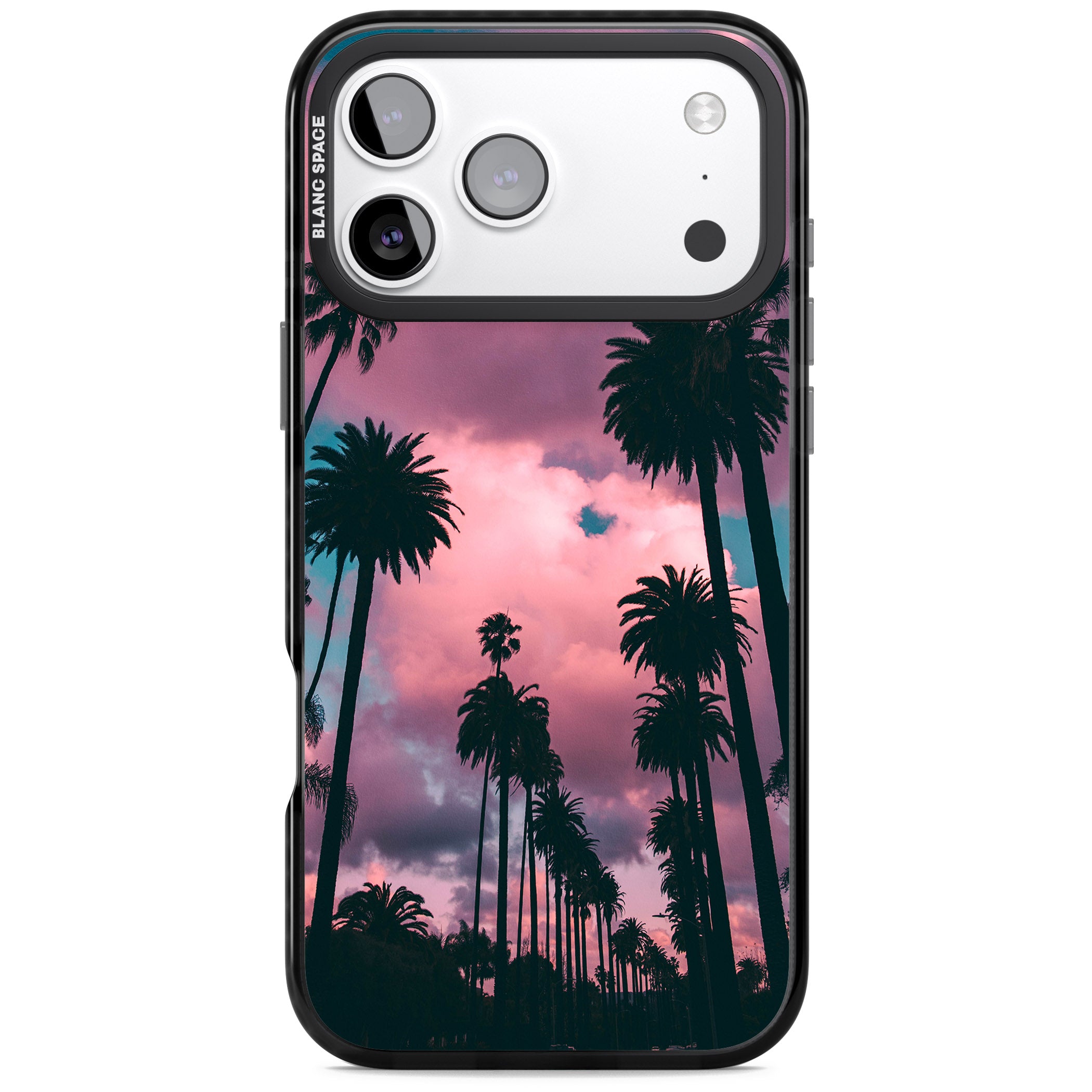 Sunset Palms iPhone 17 Pro Impact Black Phone Case
