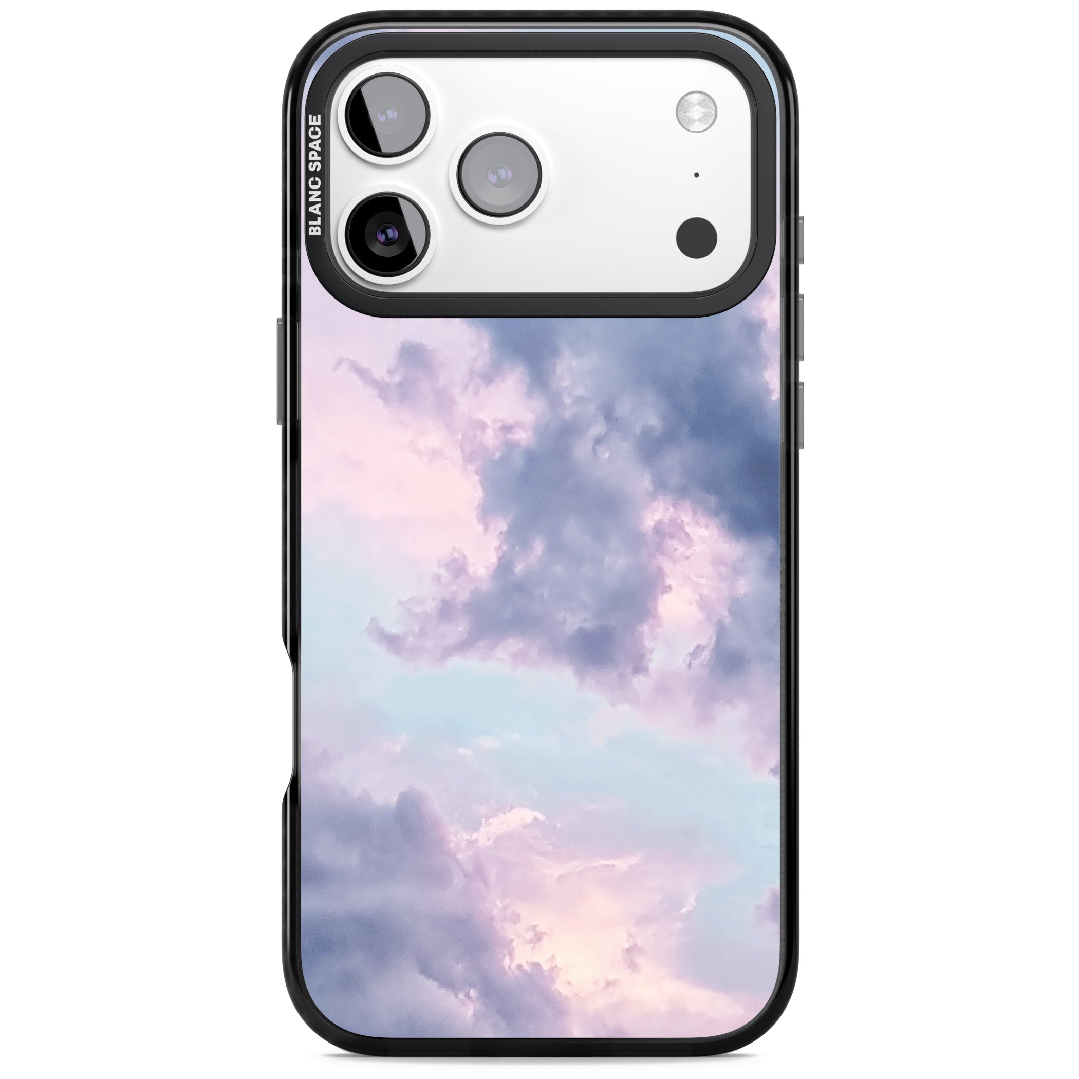 Pastel Sky Clouds iPhone 17 Pro Impact Black Phone Case