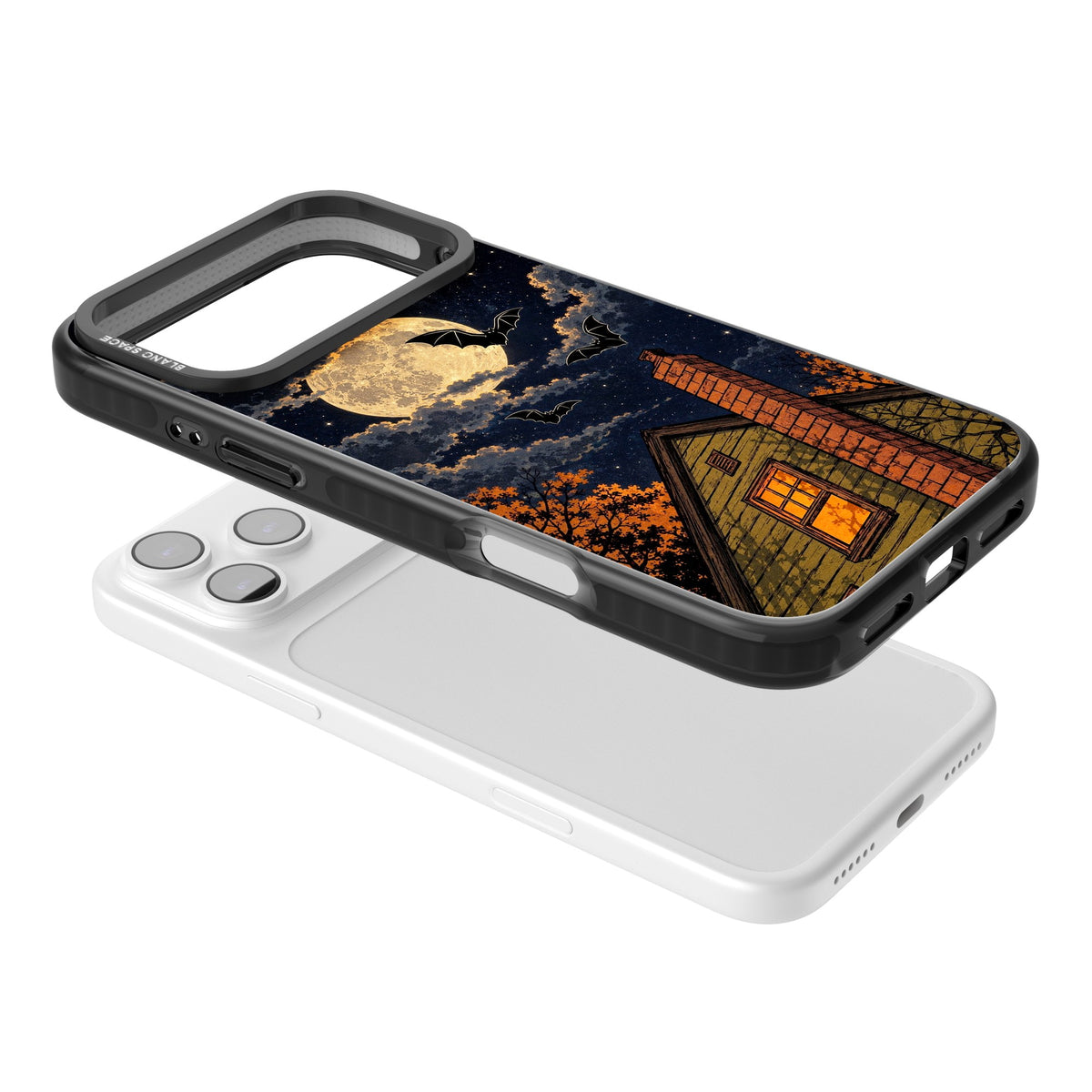 Hollows Eve iPhone 17 Pro Max Impact Black Phone Case angled