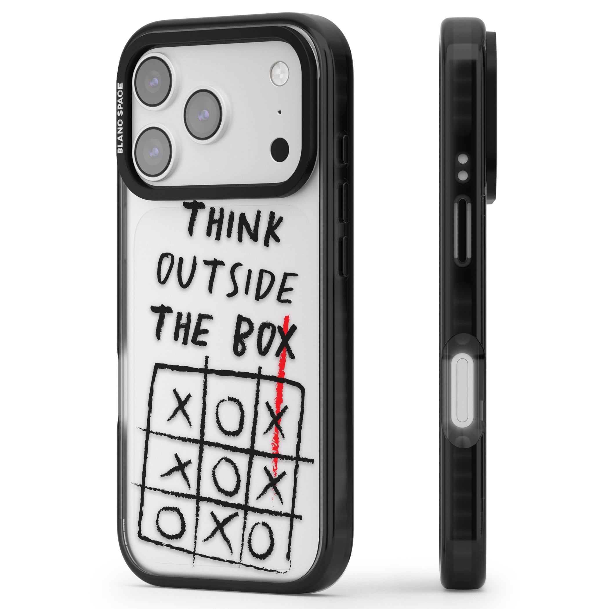 Think Outside The Box iPhone 17 Pro Impact Black Phone Case Side Profile