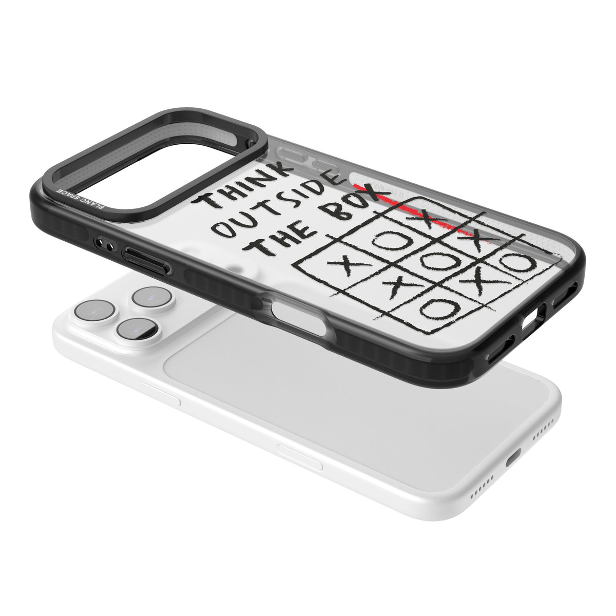 Think Outside The Box iPhone 17 Pro Max Impact Black Phone Case angled
