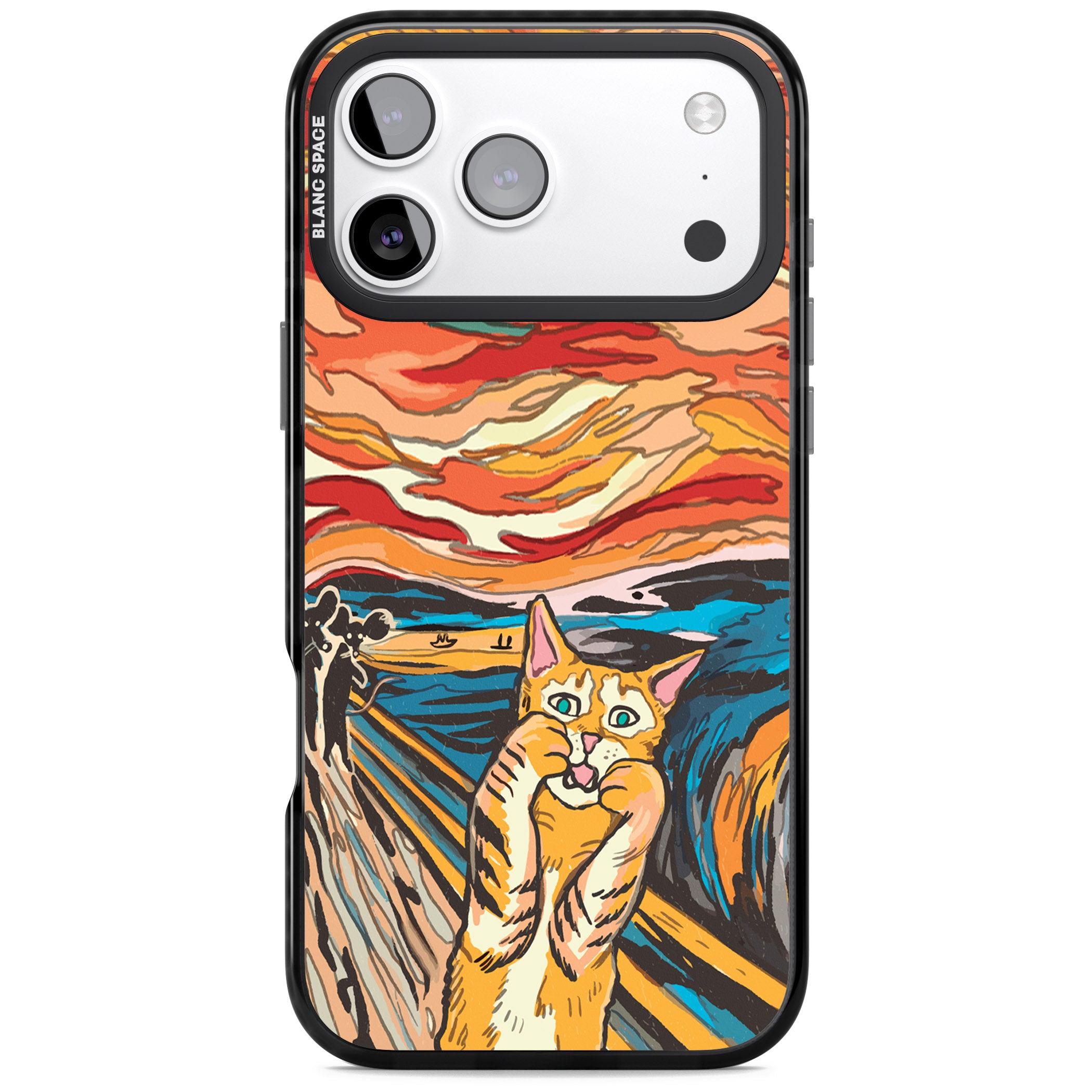 The Meow iPhone 17 Pro Impact Black Phone Case