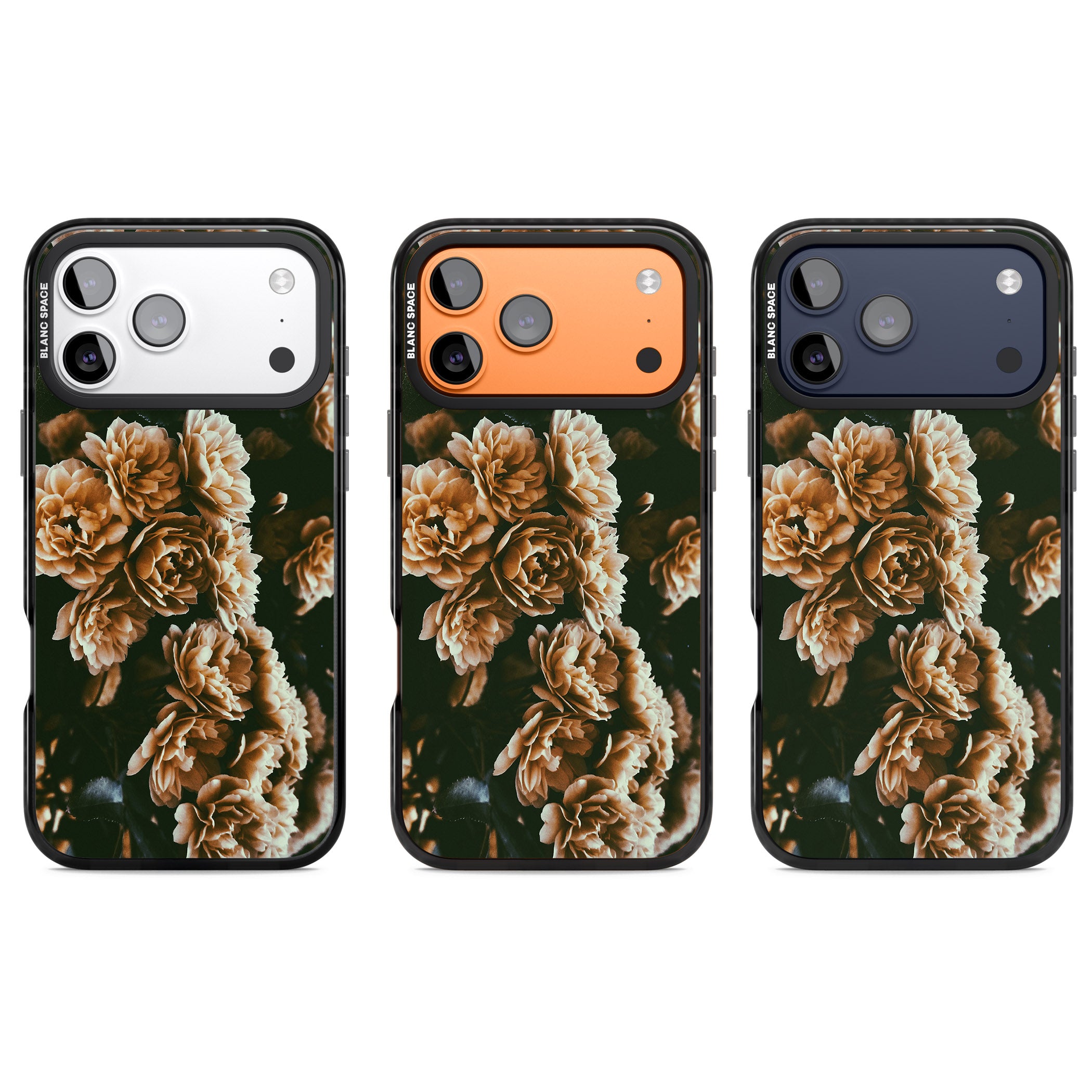 Moody Peony iPhone 17 Pro Impact Black Phone Case APT Impact Protection