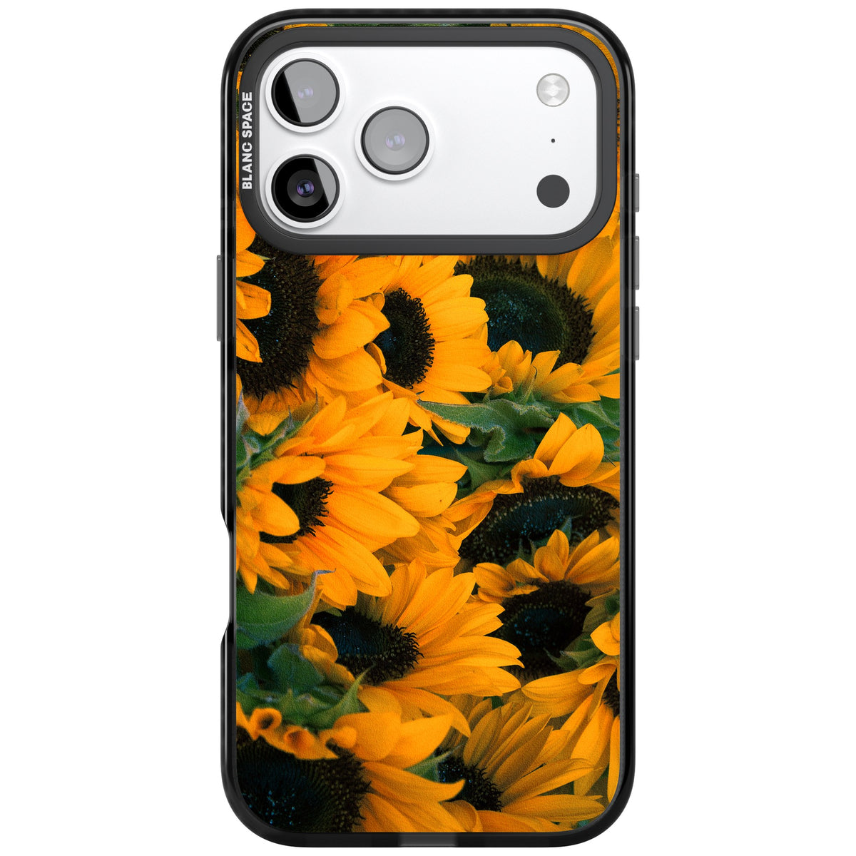 Sunflower Fields iPhone 17 Pro Max Impact Black Phone Case front