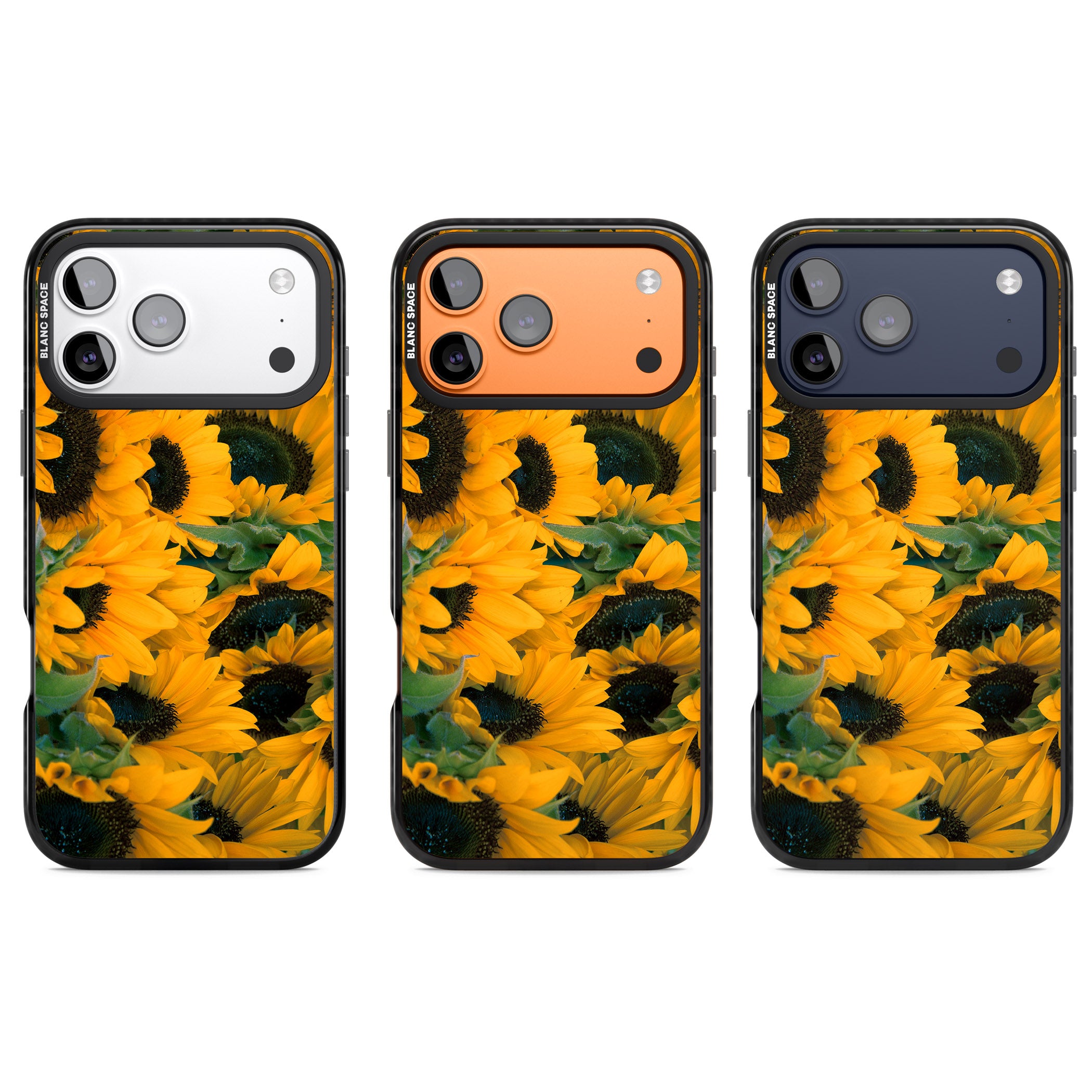 Sunflowers iPhone 17 Pro Impact Black Phone Case APT Impact Protection