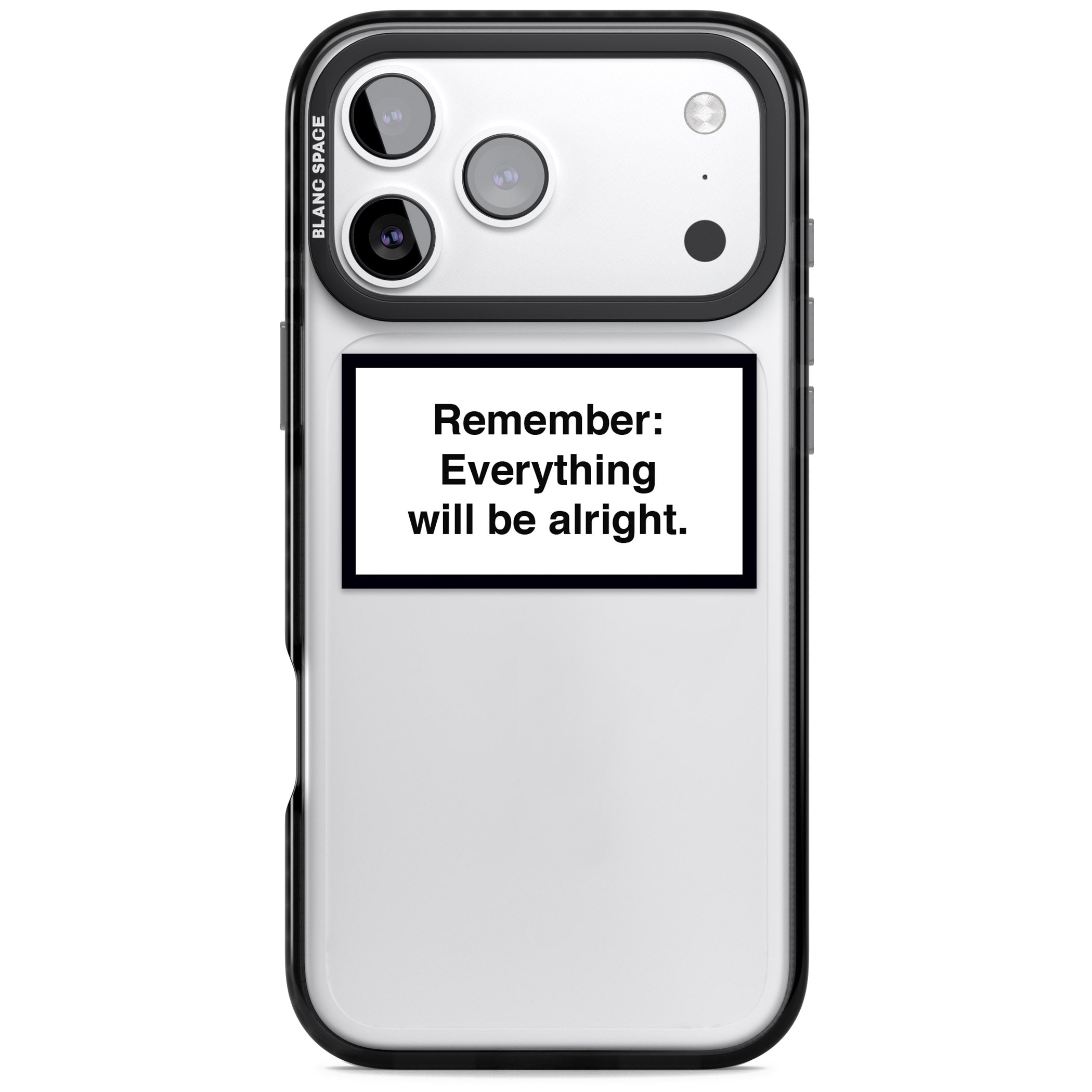 Everything Will Be Alright iPhone 17 Pro Impact Black Phone Case