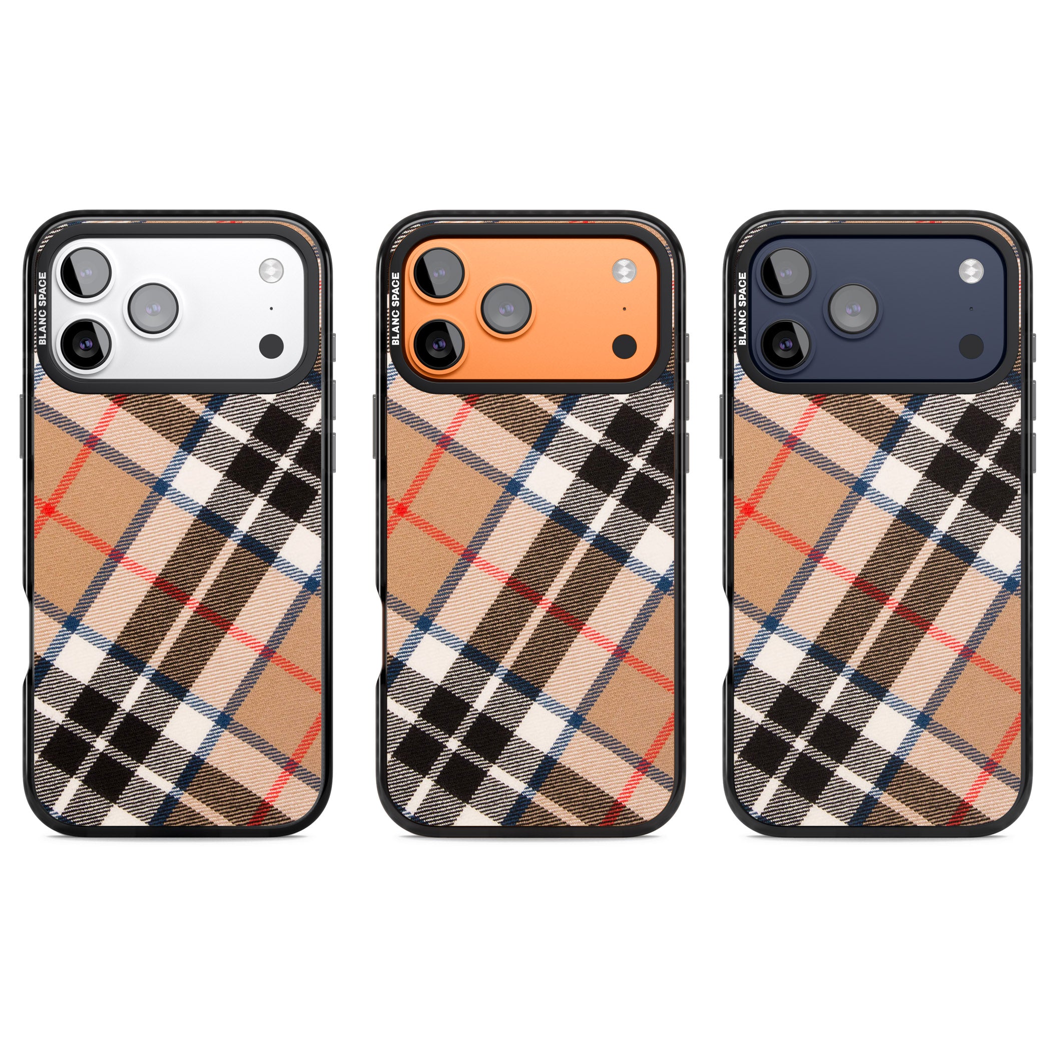 Haymarket Check iPhone 17 Pro Impact Black Phone Case APT Impact Protection