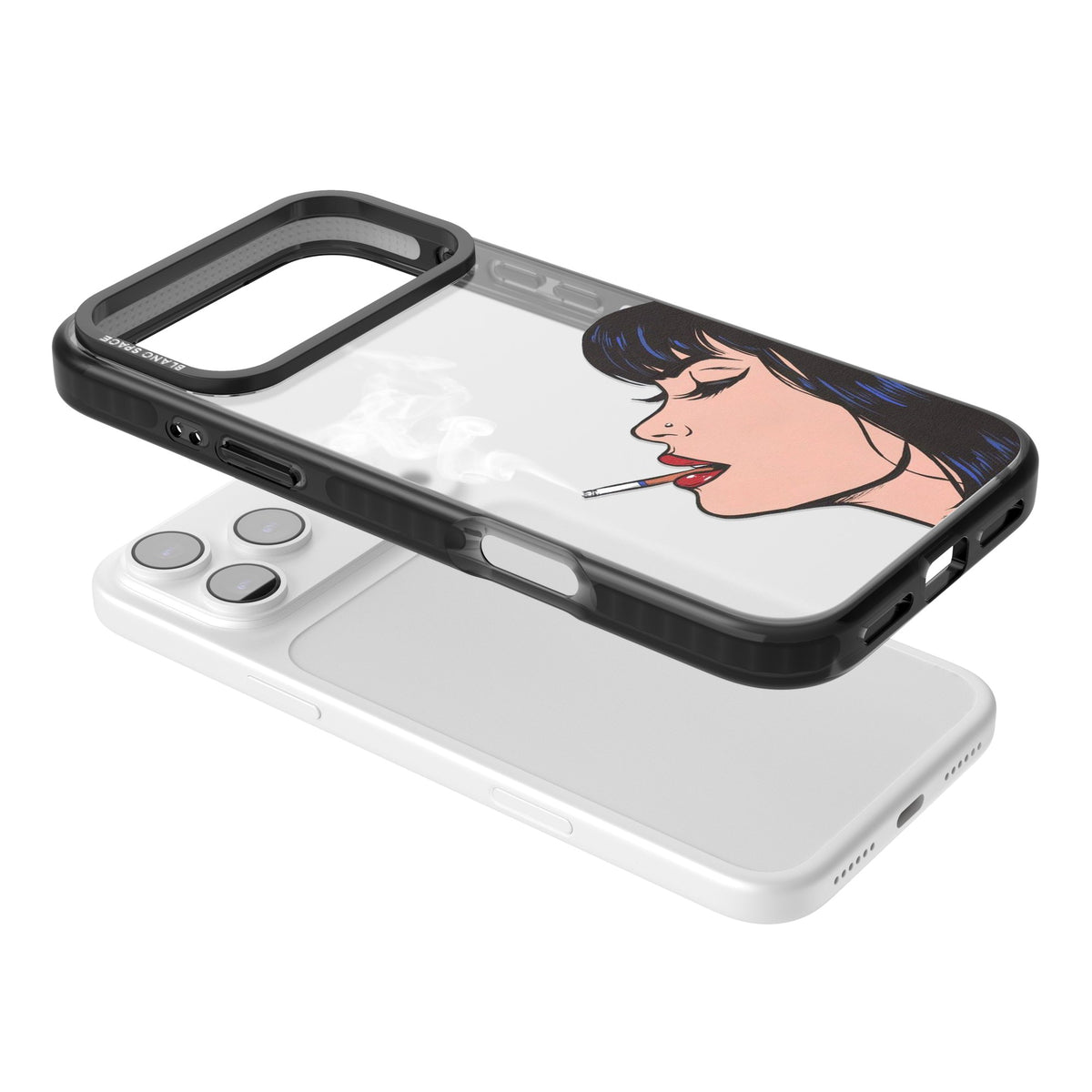 Stress Relief iPhone 17 Pro Max Impact Black Phone Case angled