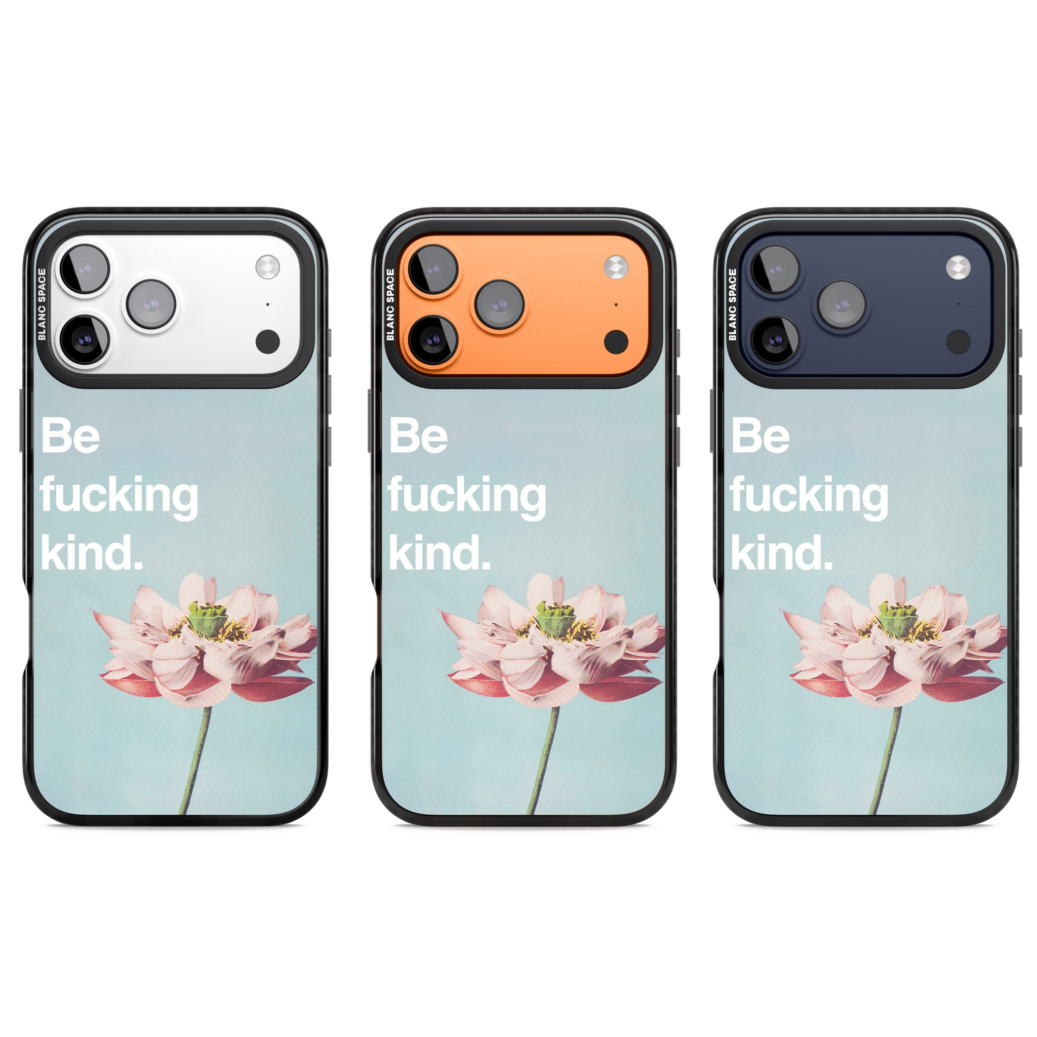 Be F*Cking Kind iPhone 17 Pro Impact Black Phone Case APT Impact Protection