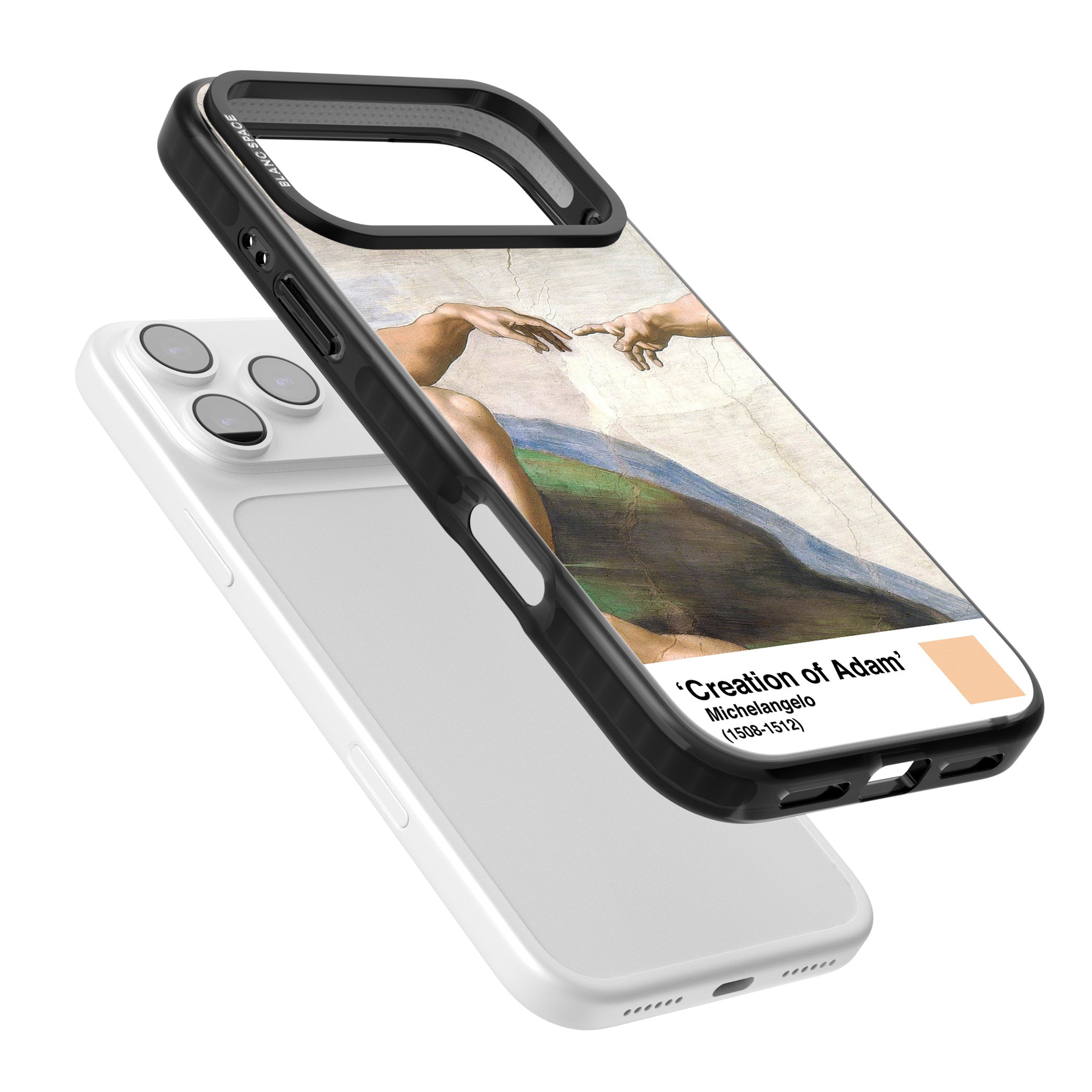 Creation Of Adam iPhone 17 Pro Impact Black Phone Case Colours