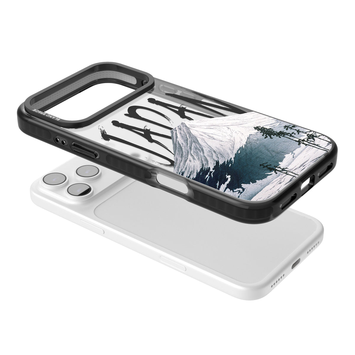 Mount Fuji Cutout iPhone 17 Pro Max Impact Black Phone Case angled