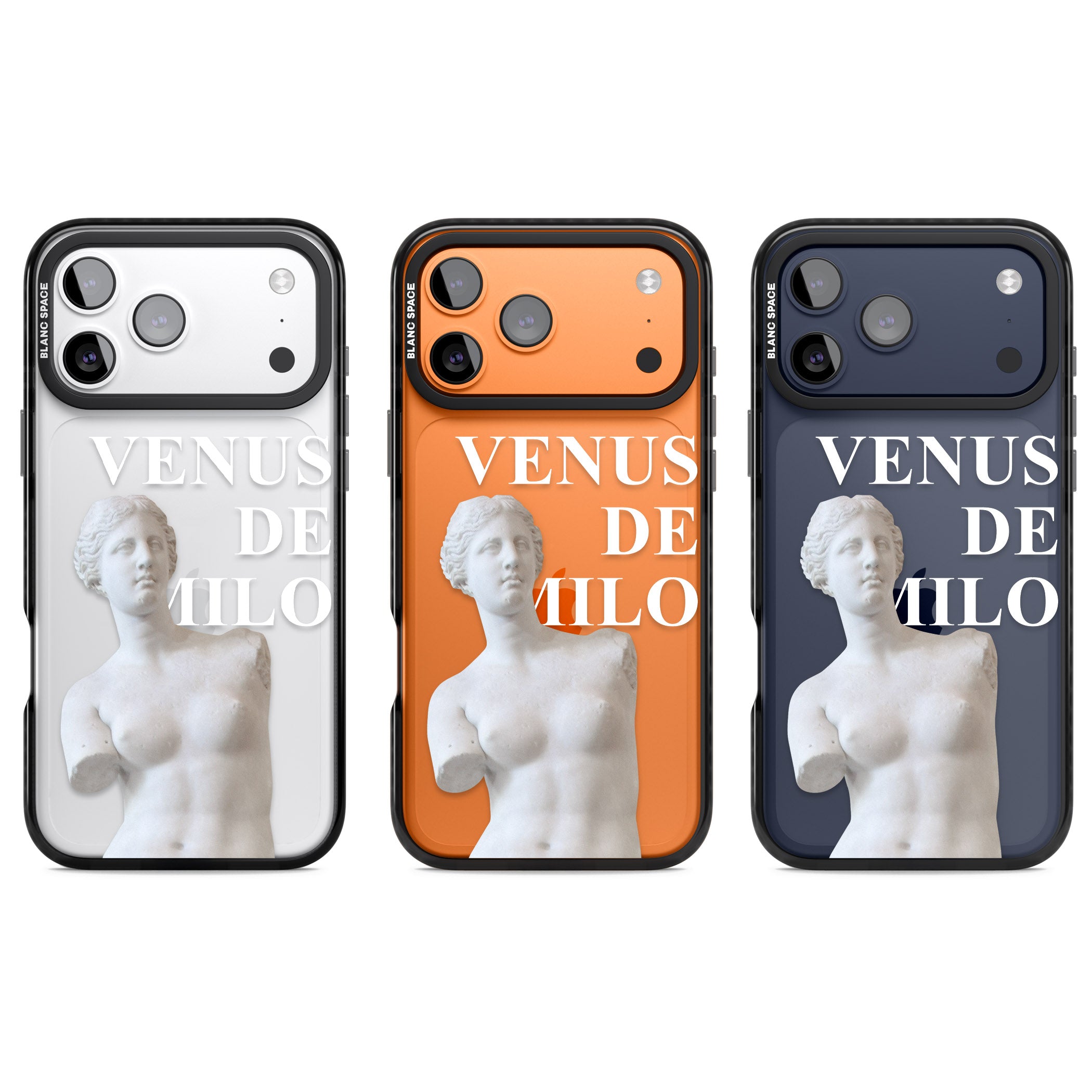 Venus De Milo Cutout iPhone 17 Pro Impact Black Phone Case APT Impact Protection
