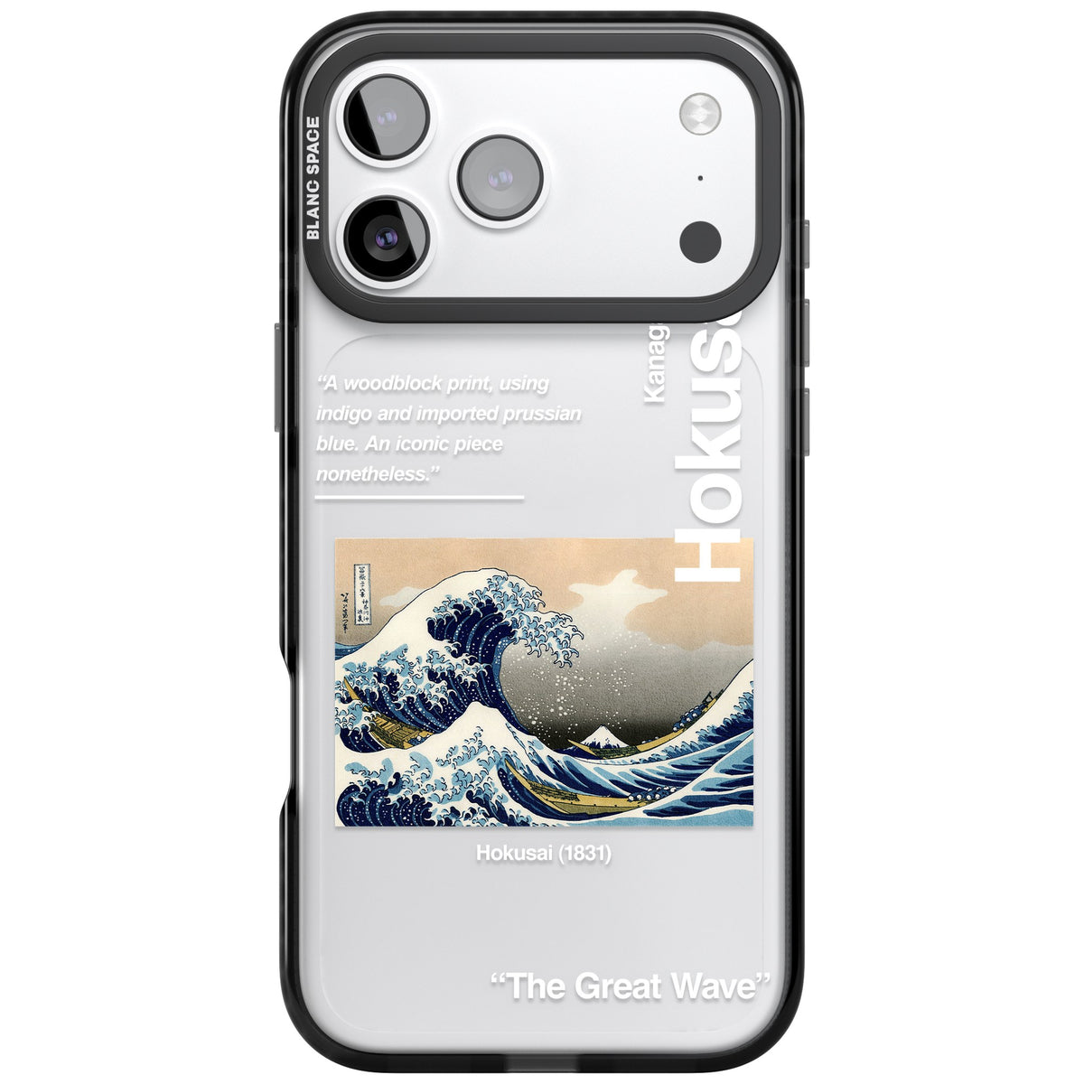 The Great Wave iPhone 17 Pro Max Impact Black Phone Case front