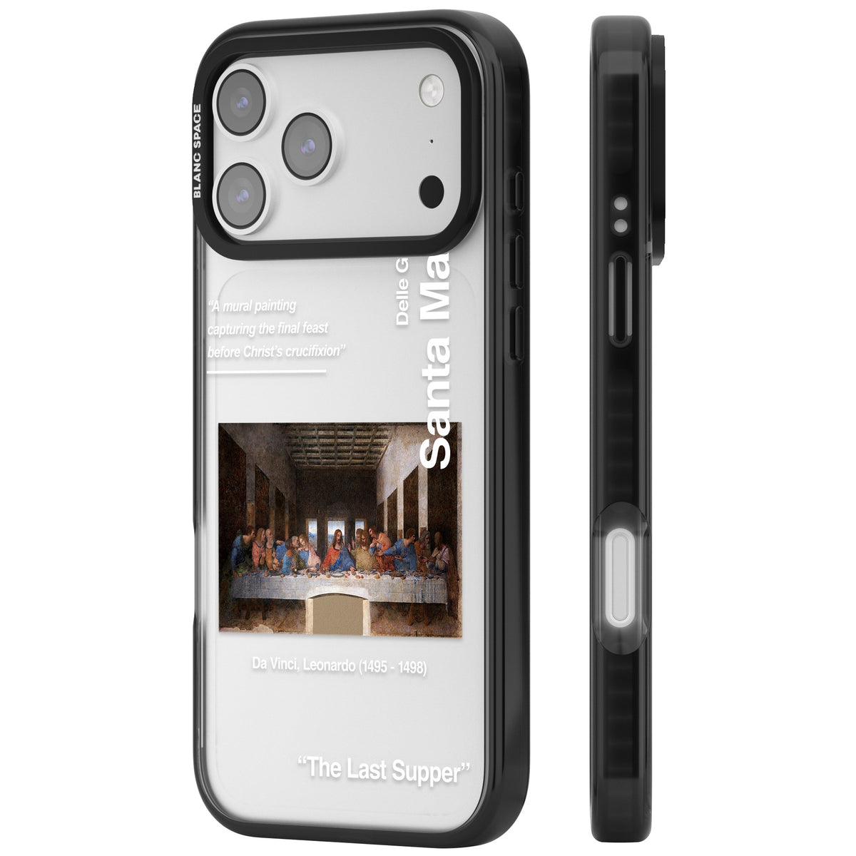 The Last Supper iPhone 17 Pro Max Impact Black Phone Case side