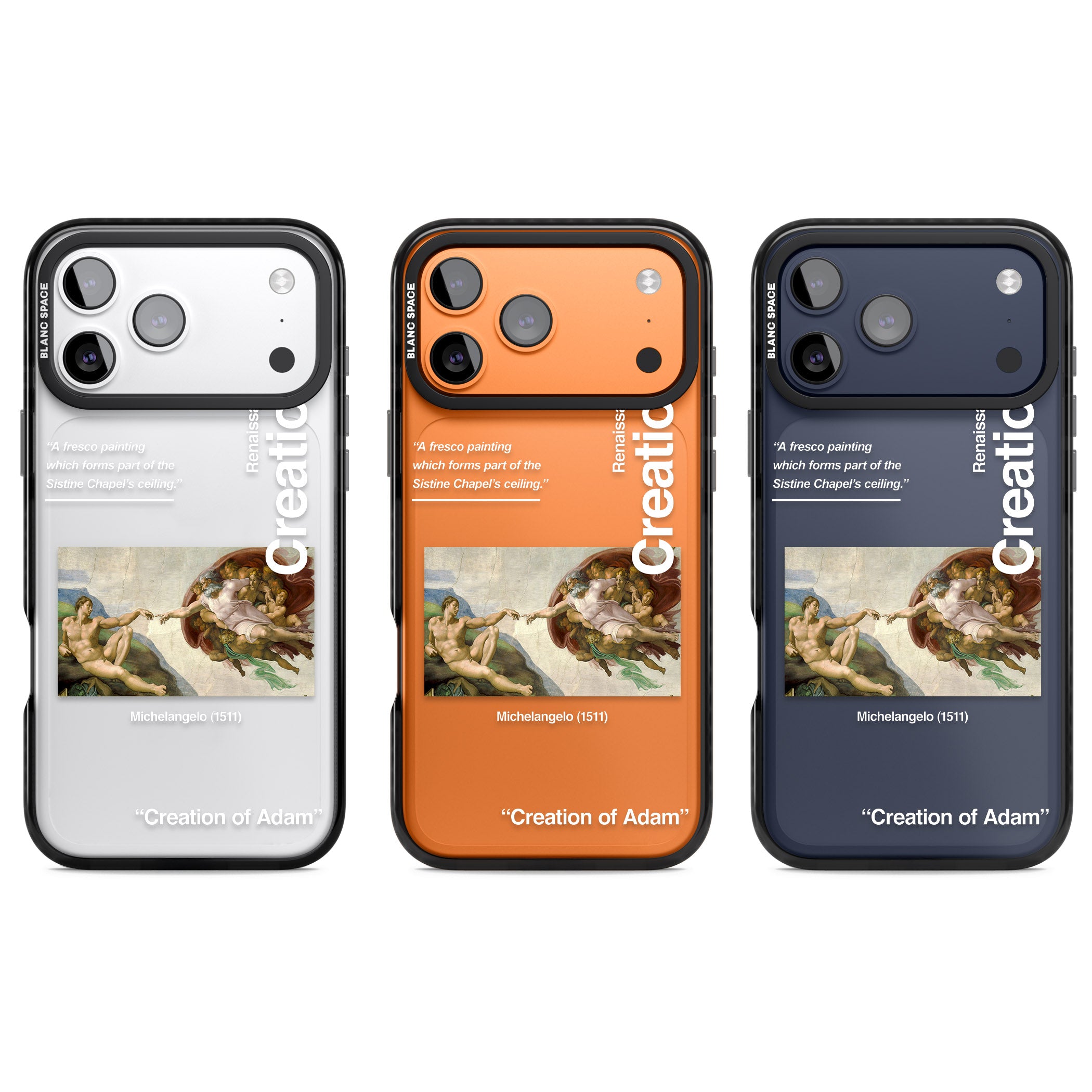 Creation Of Adam Michelangelo iPhone 17 Pro Impact Black Phone Case APT Impact Protection