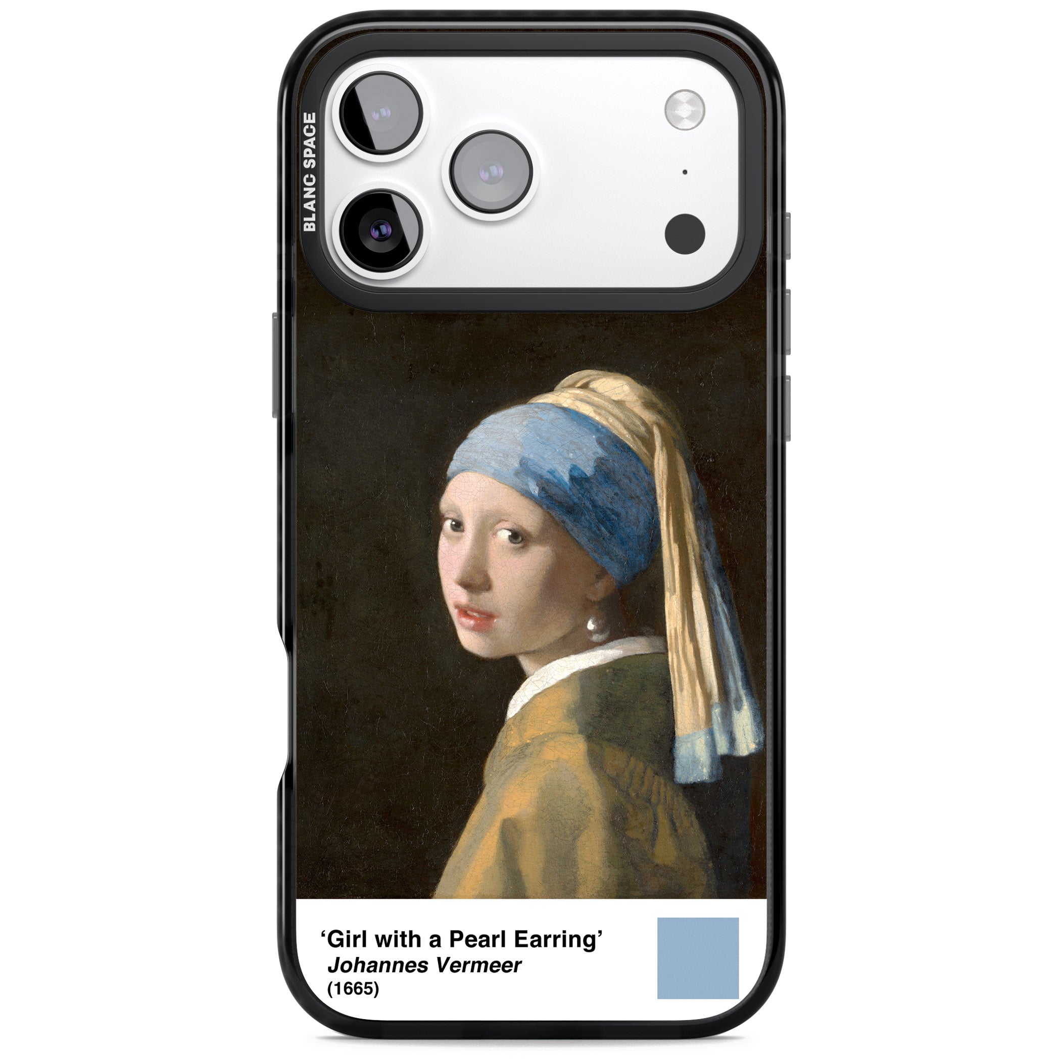 Girl With A Pearl Earring iPhone 17 Pro Impact Black Phone Case