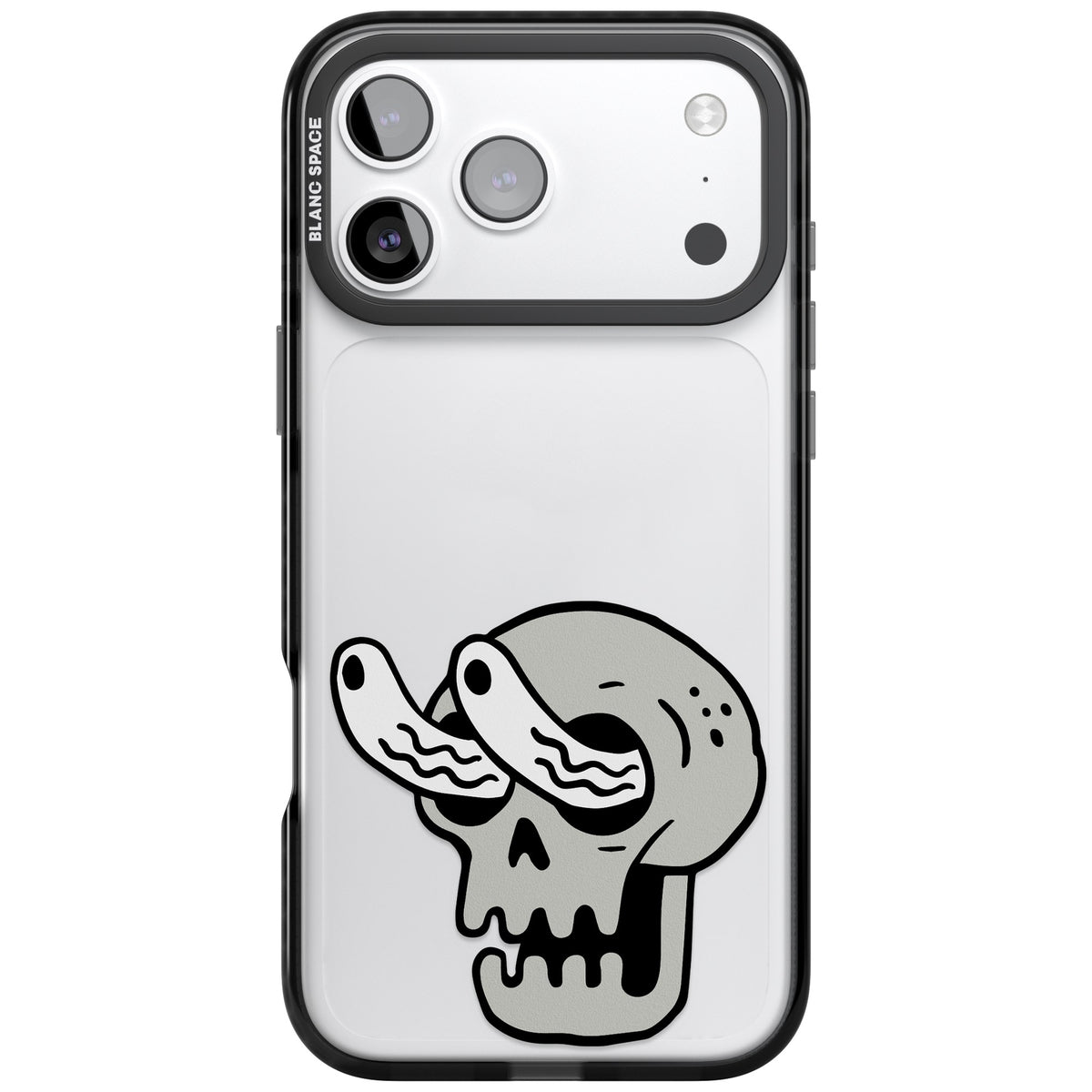 Skull Eyes iPhone 17 Pro Max Impact Black Phone Case front