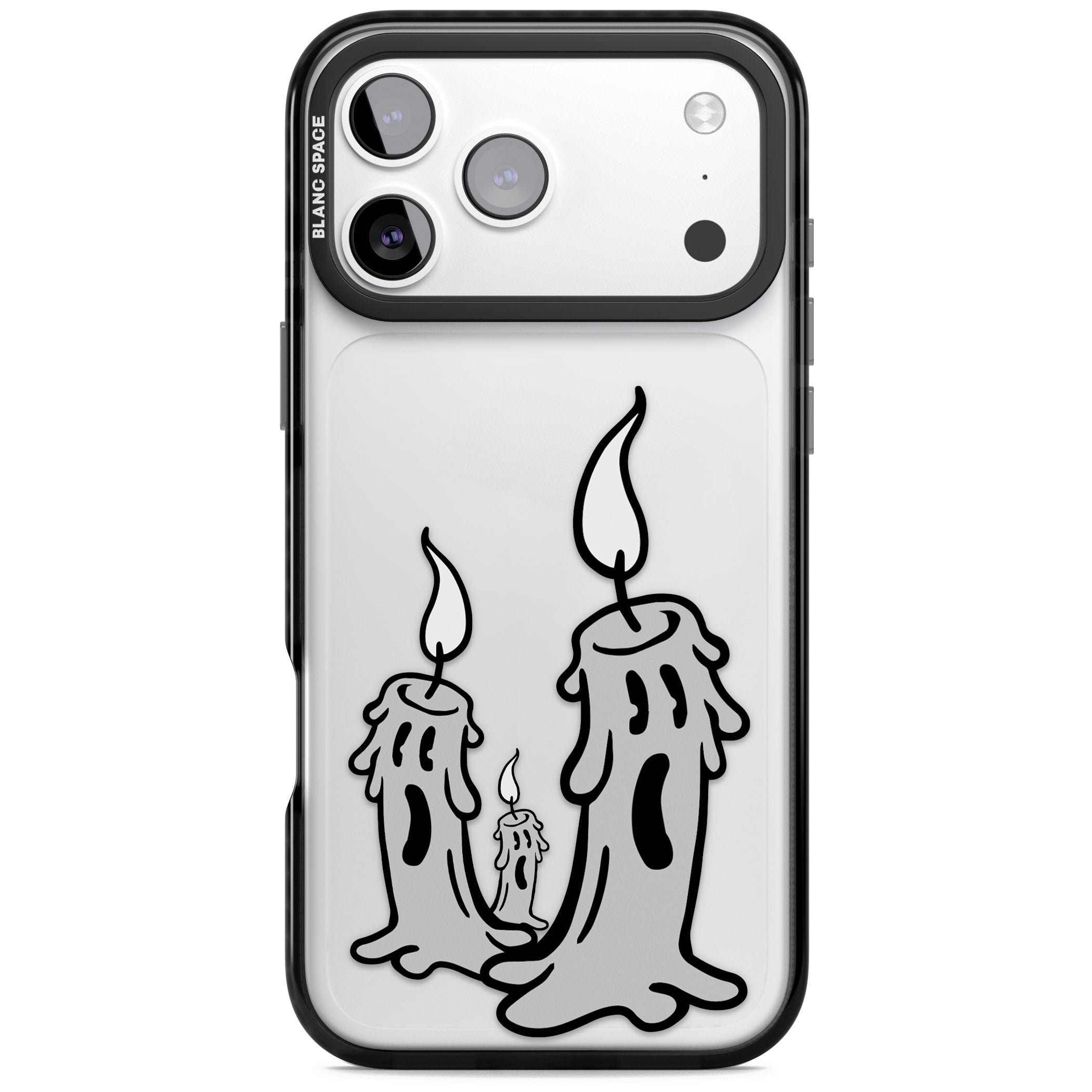 Candle Lit iPhone 17 Pro Impact Black Phone Case