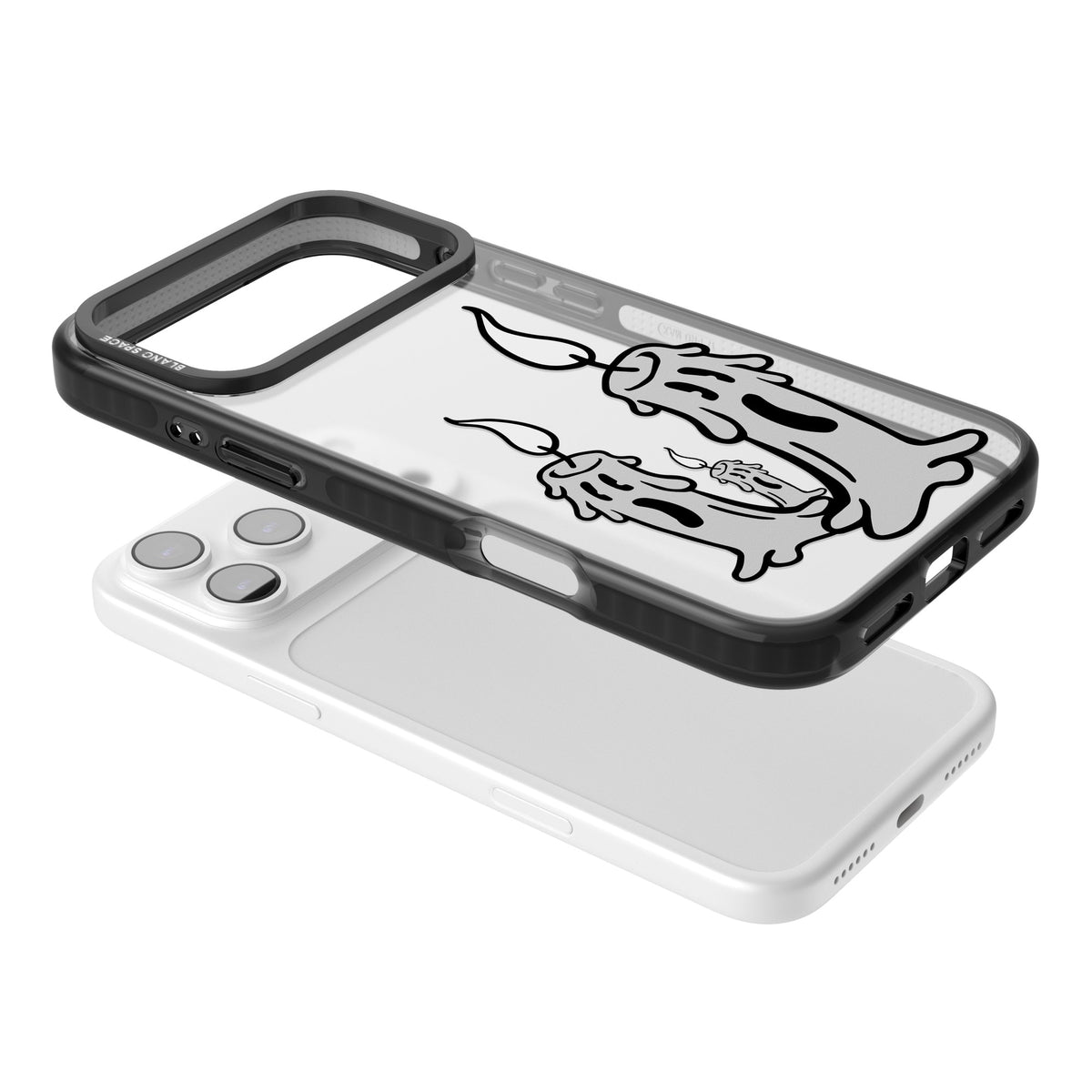 Candle Lit iPhone 17 Pro Max Impact Black Phone Case angled