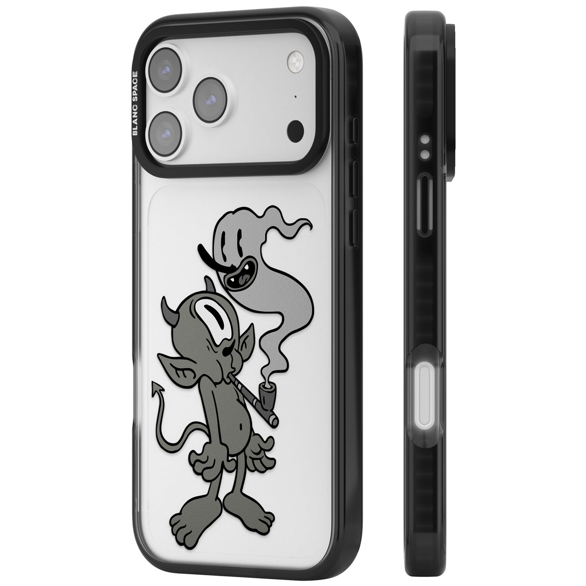 Pipe Goblin iPhone 17 Pro Max Impact Black Phone Case side