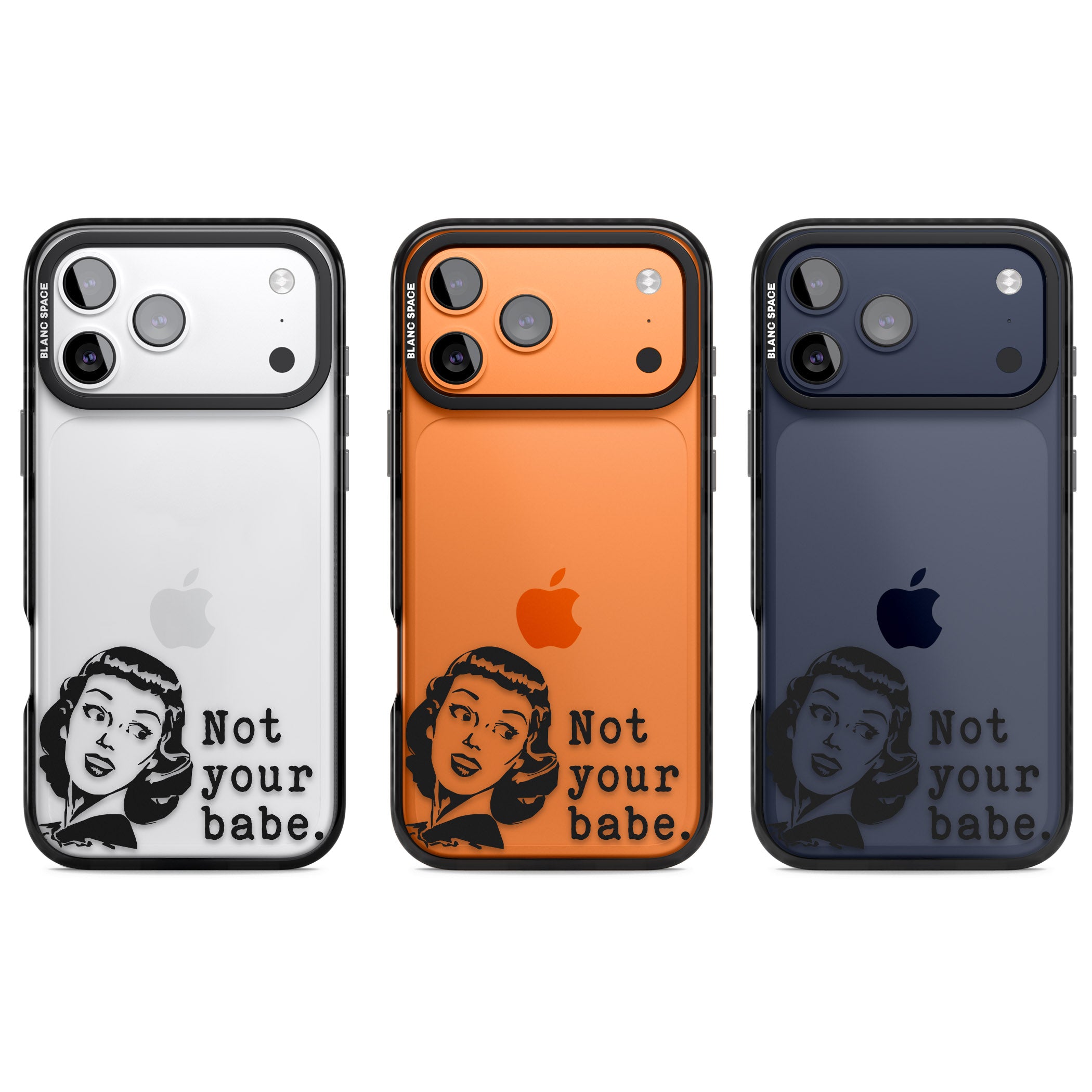 Not Your Babe iPhone 17 Pro Impact Black Phone Case APT Impact Protection