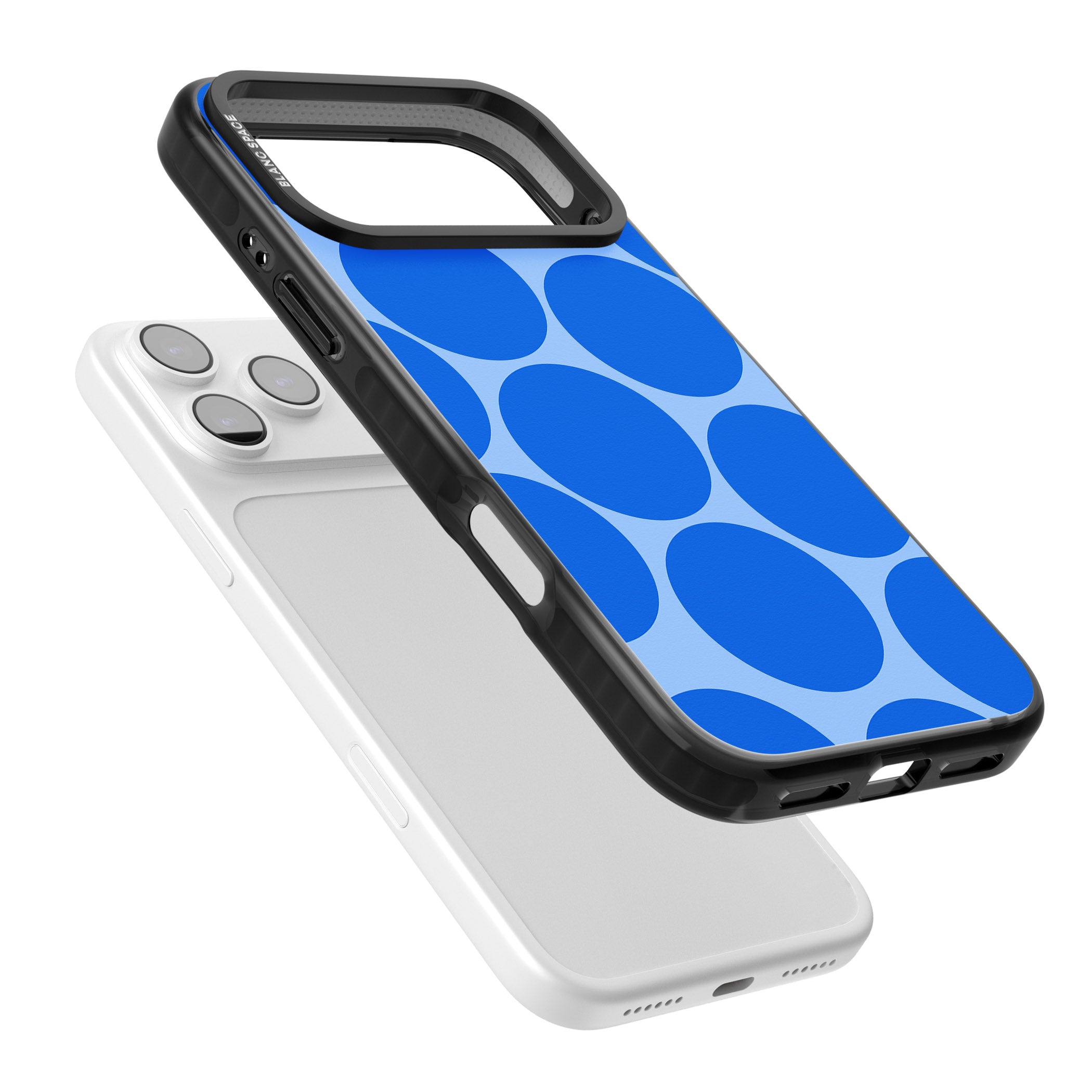 Retro Blue Dot iPhone 17 Pro Impact Black Phone Case Colours