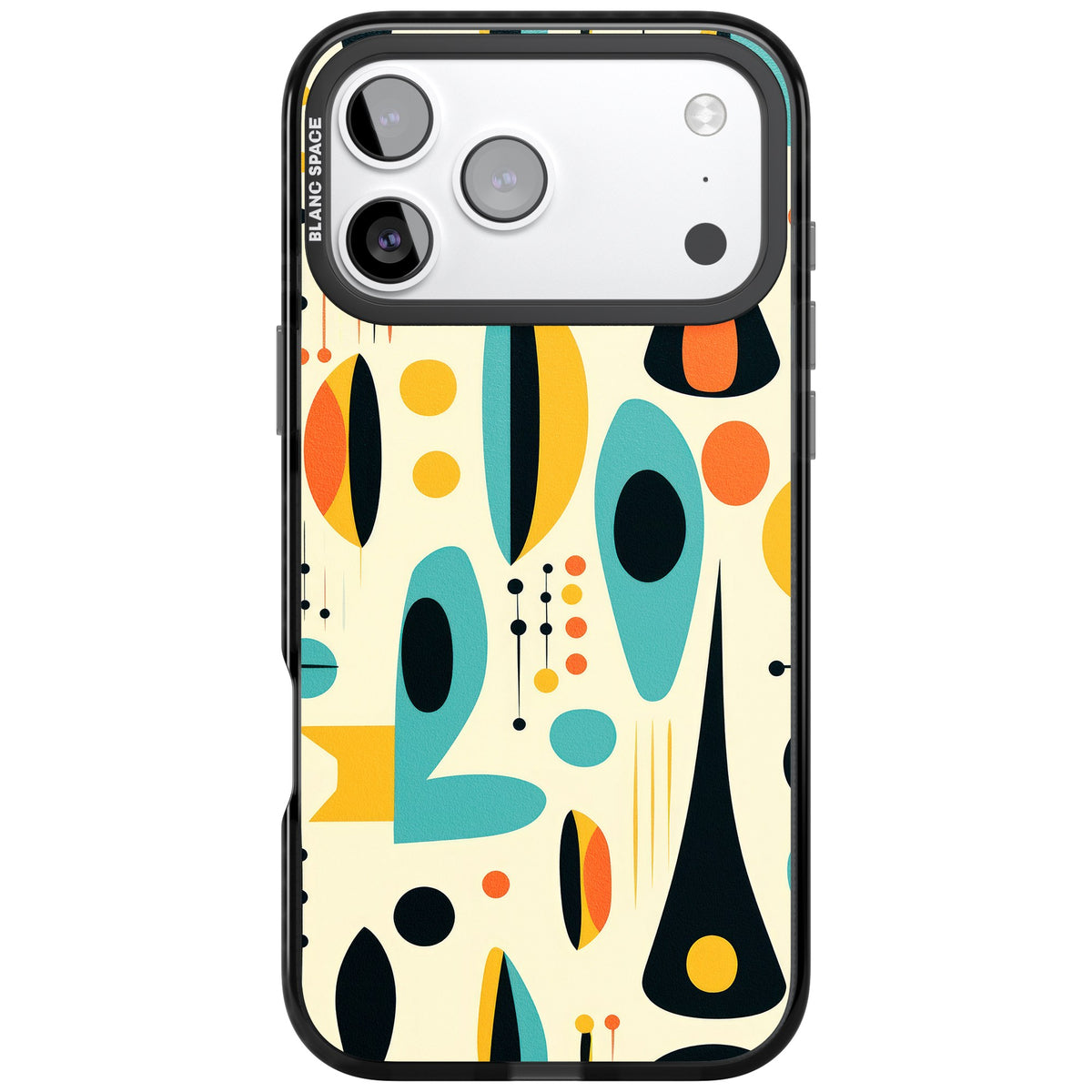 Atomic Lounge iPhone 17 Pro Max Impact Black Phone Case front