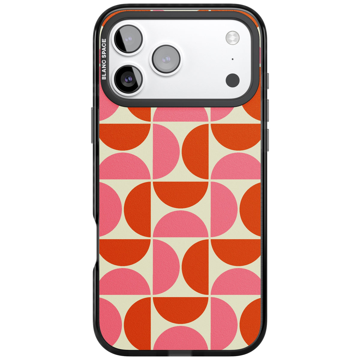 Boho Bauhaus iPhone 17 Pro Max Impact Black Phone Case front