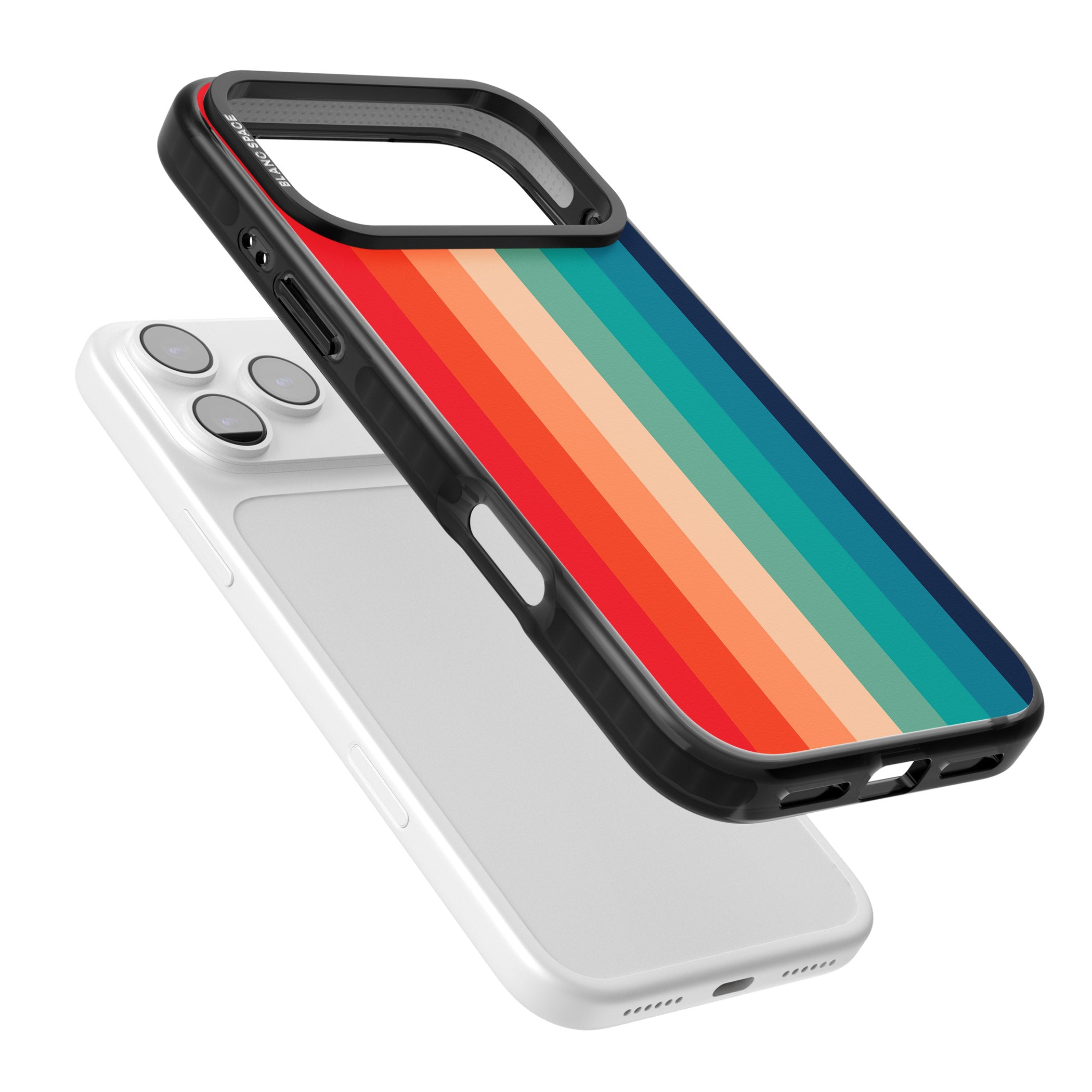 Retro 70'S Colour Palette iPhone 17 Pro Impact Black Phone Case Colours