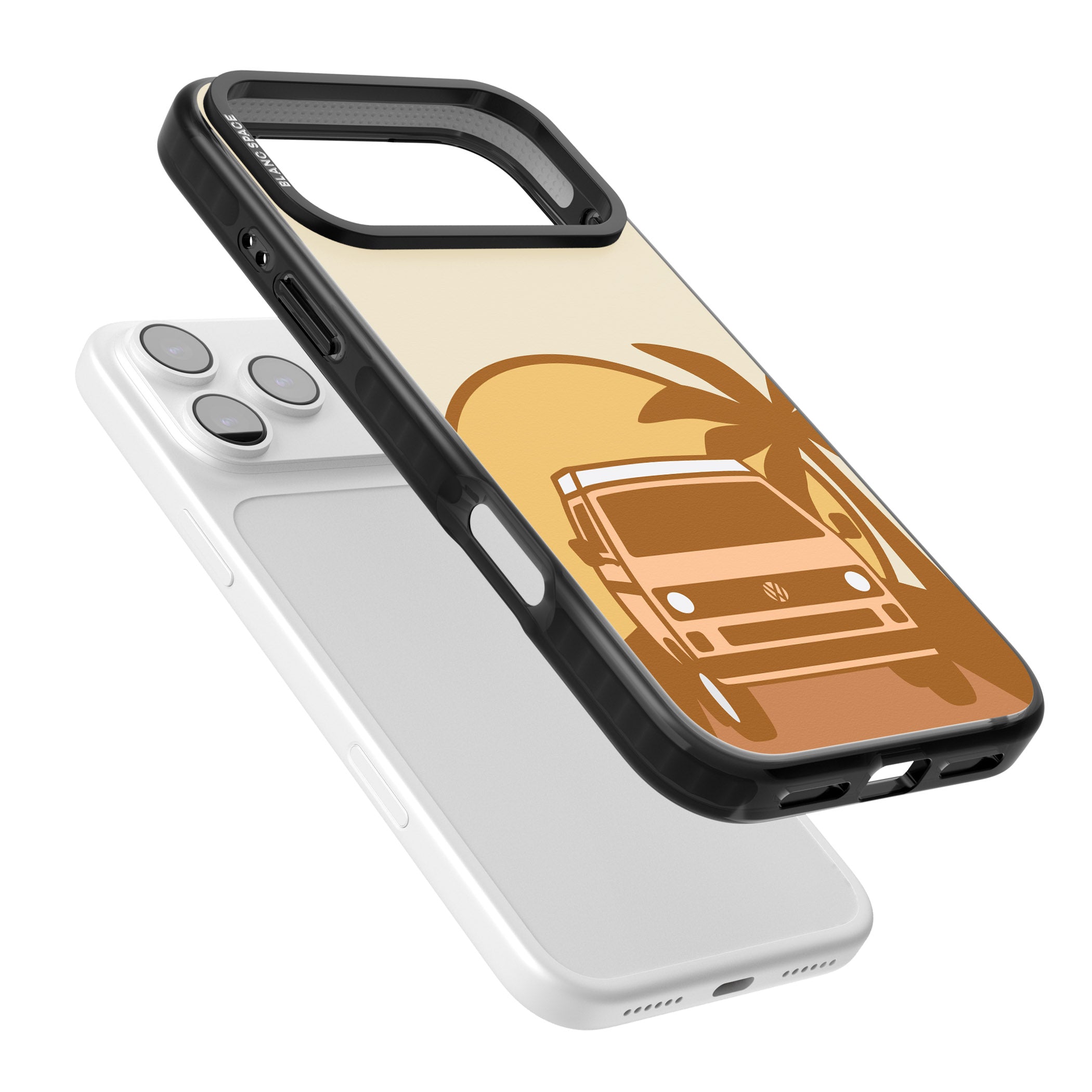 Sunset Van iPhone 17 Pro Impact Black Phone Case Colours