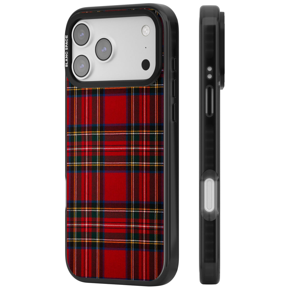 Royal Stewart Tartan iPhone 17 Pro Max Impact Black Phone Case side