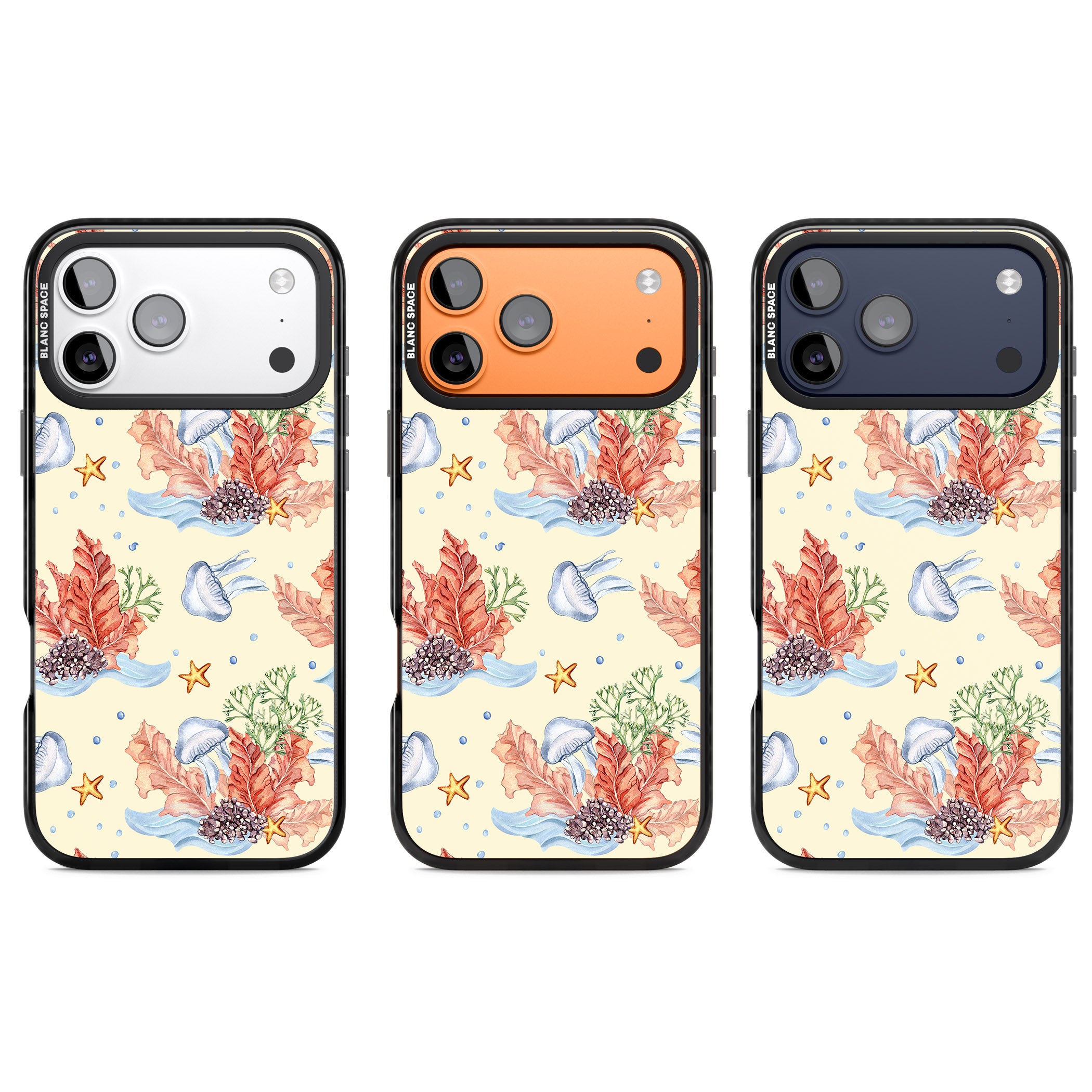 Coral Reef iPhone 17 Pro Impact Black Phone Case APT Impact Protection