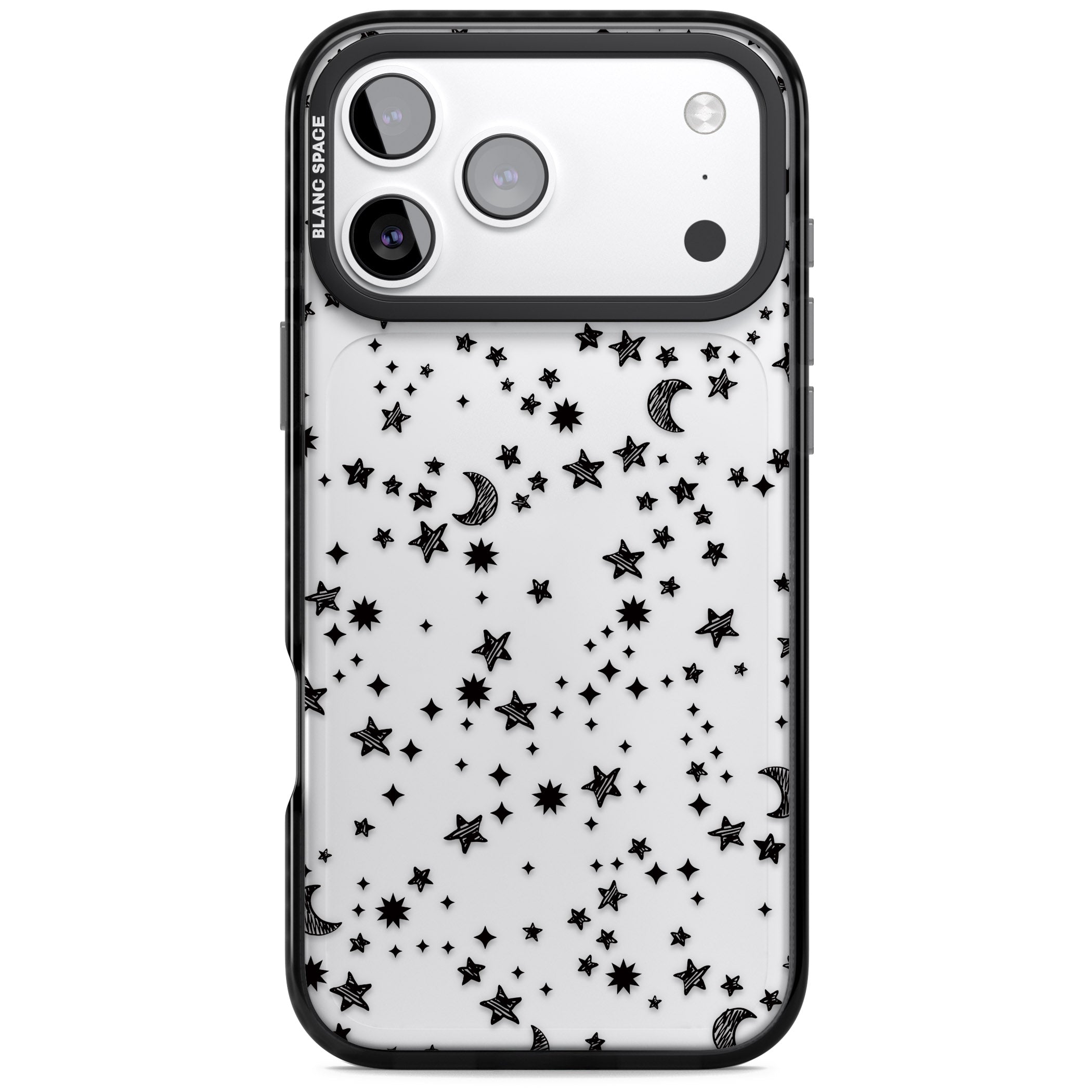 Black Cosmic Galaxy Pattern iPhone 17 Pro Impact Black Phone Case