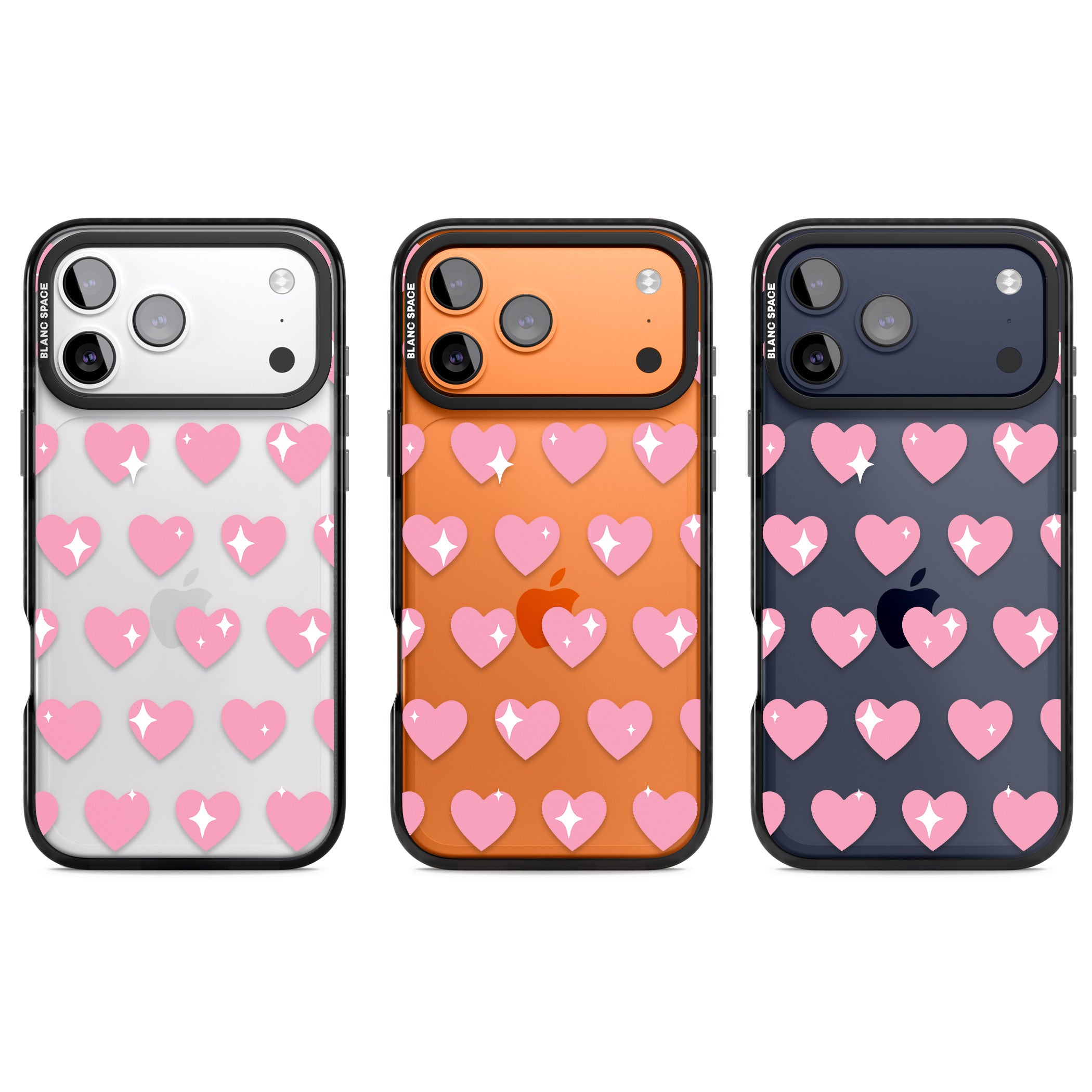 Sweet Hearts iPhone 17 Pro Impact Black Phone Case APT Impact Protection