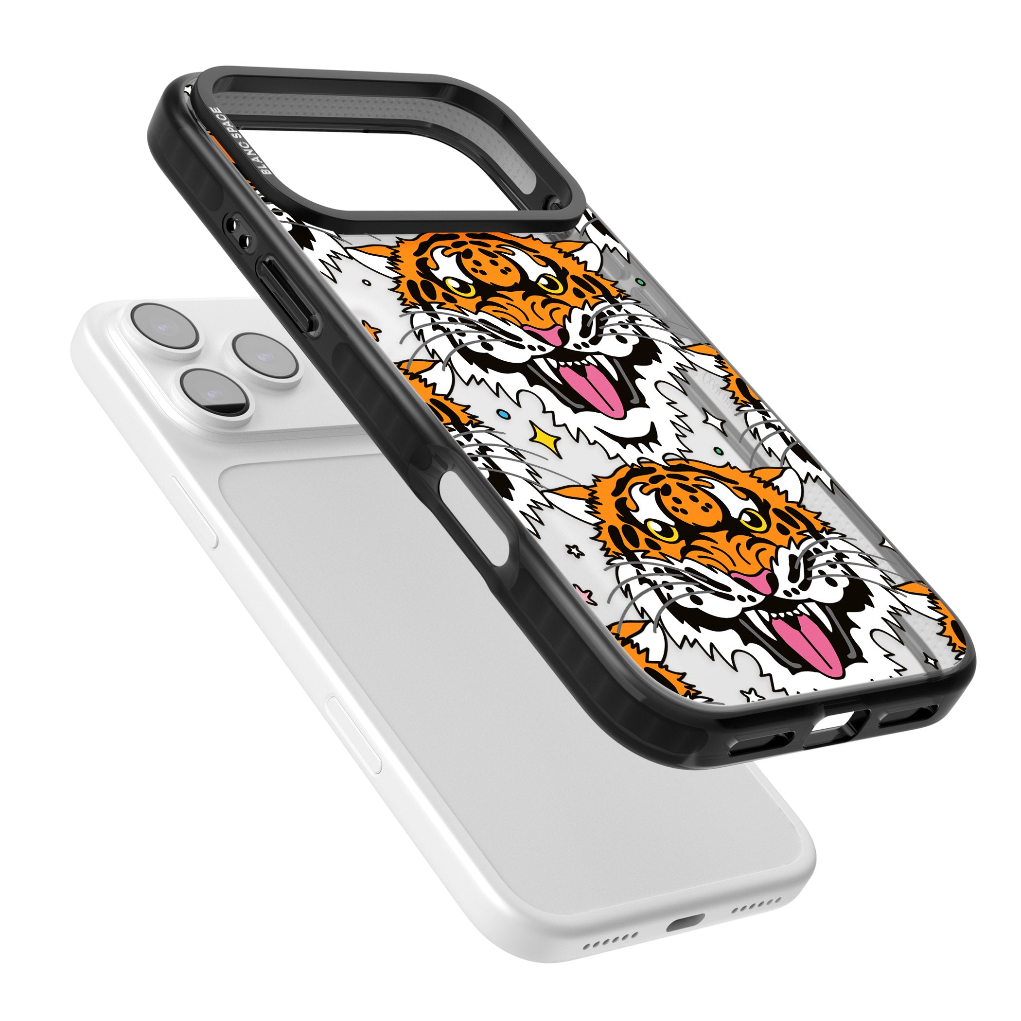 Fierce Jungle Tigers iPhone 17 Pro Impact Black Phone Case Colours