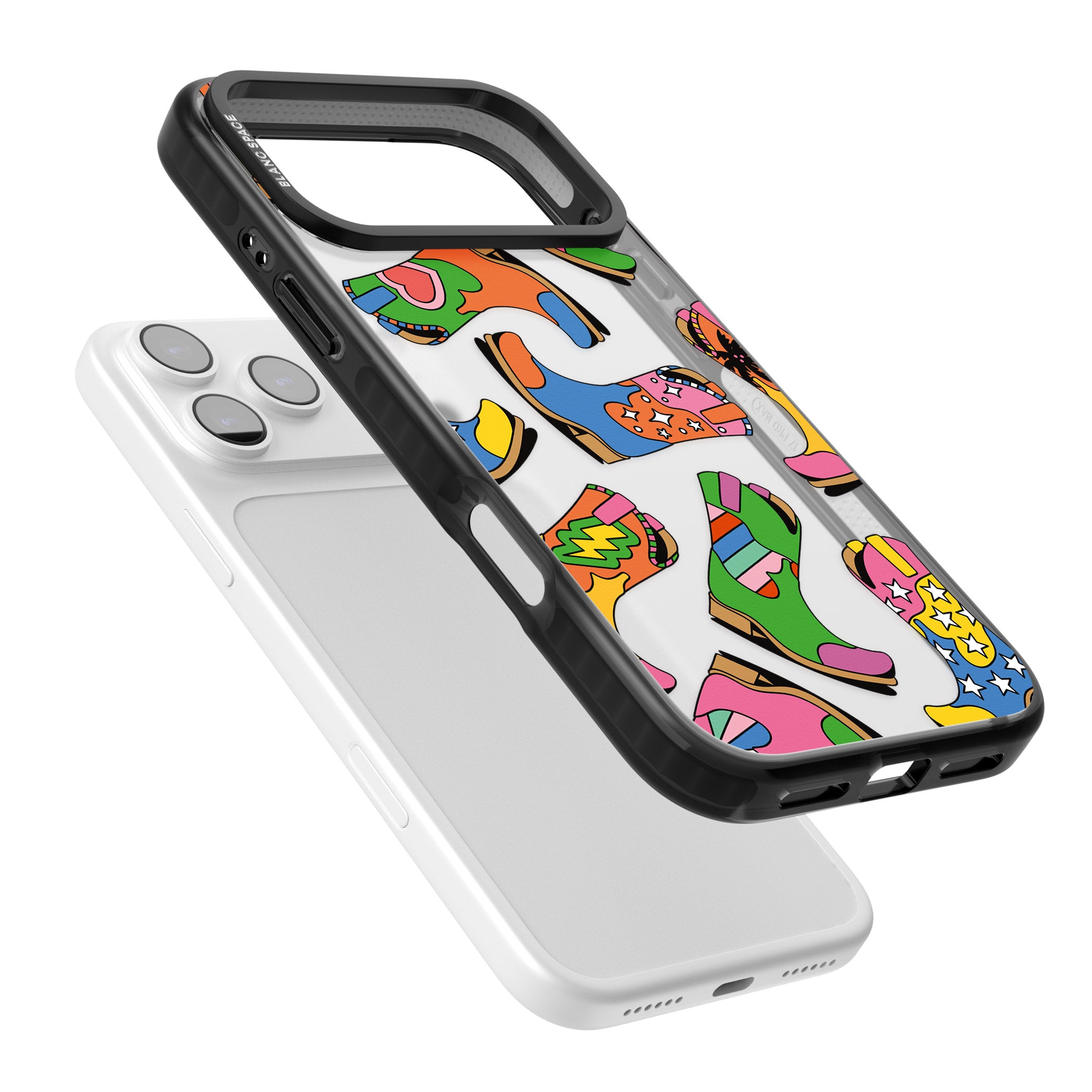 Starburst Boots iPhone 17 Pro Impact Black Phone Case Colours