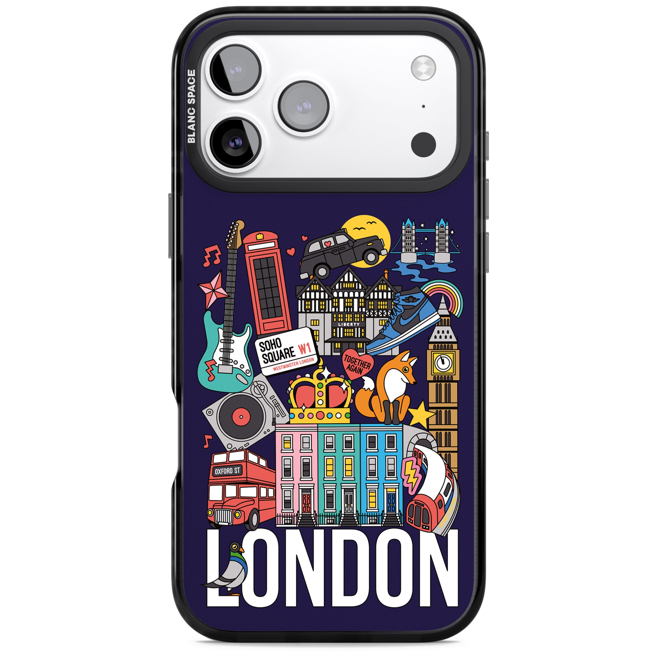 London Calling iPhone 17 Pro Impact Black Phone Case