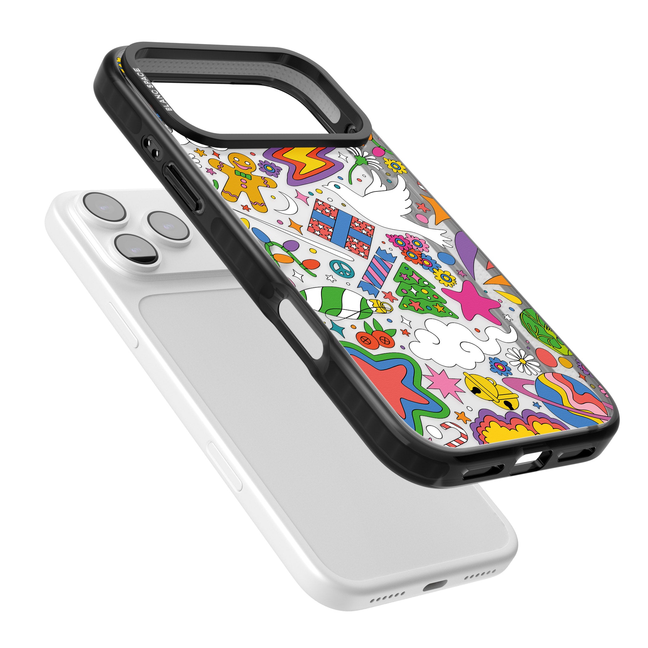 Whimsical Wonderland iPhone 17 Pro Impact Black Phone Case Colours