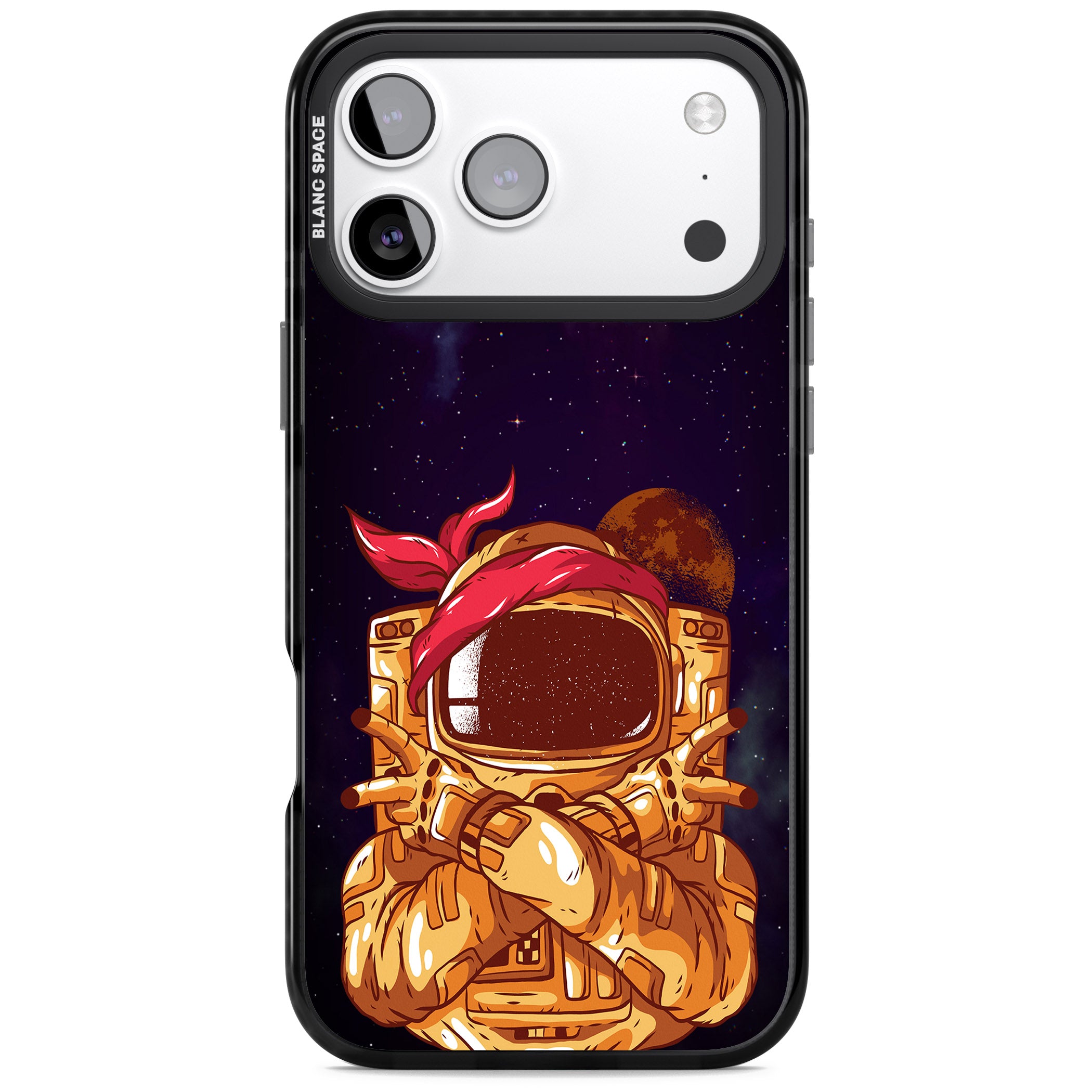 Space Gangster iPhone 17 Pro Impact Black Phone Case
