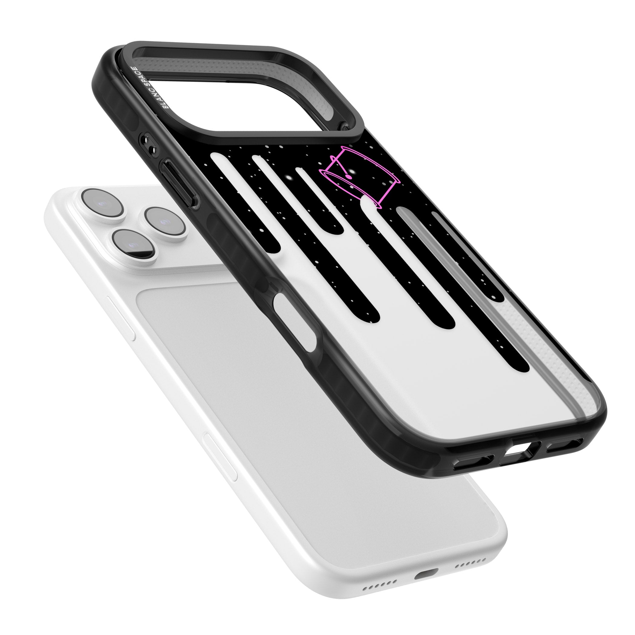 Cosmic Drip iPhone 17 Pro Impact Black Phone Case Colours