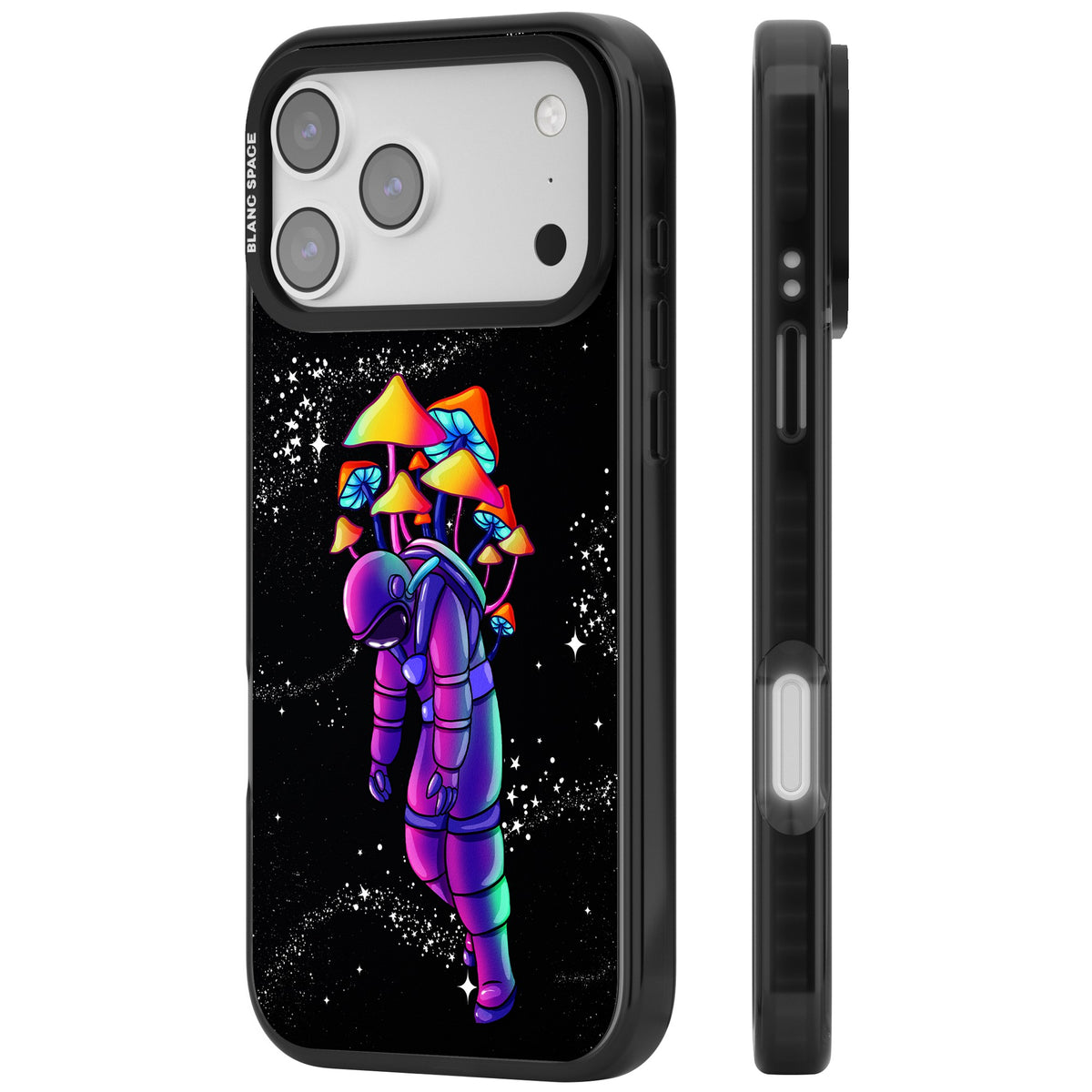 Space Mutation iPhone 17 Pro Max Impact Black Phone Case side