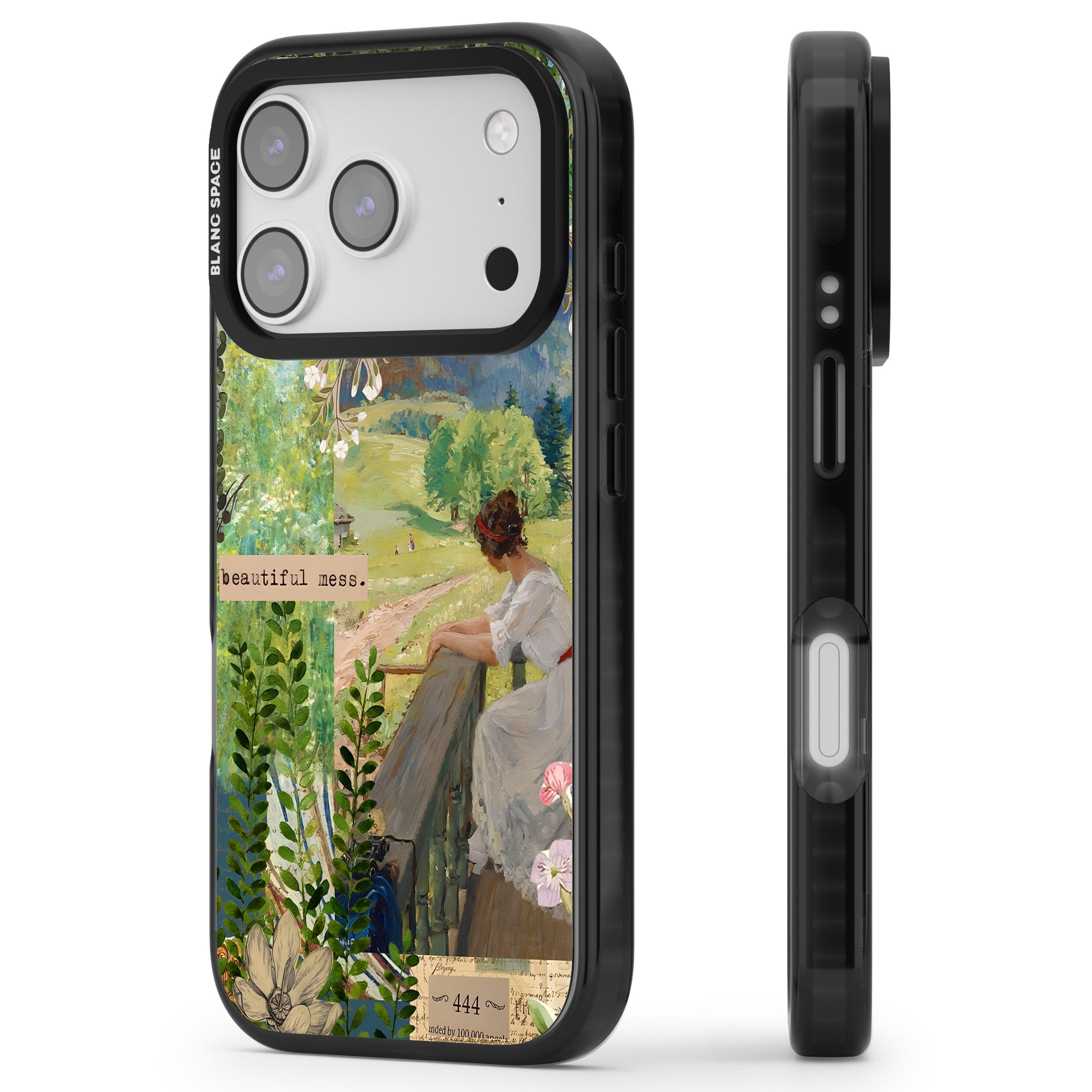 Beautiful Mess iPhone 17 Pro Impact Black Phone Case Side Profile